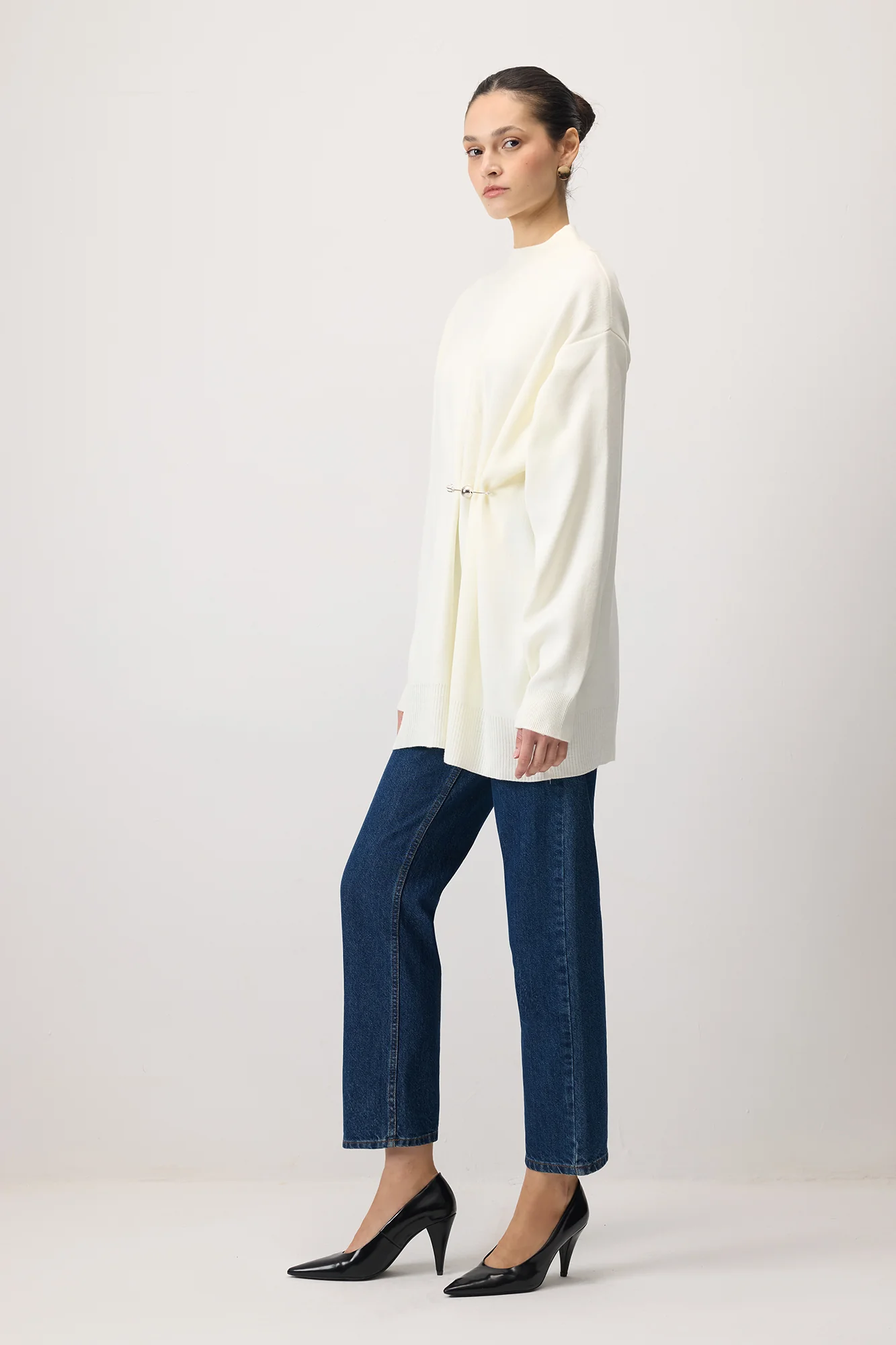 KNIT TUNIC WITH METAL ACCESSORIES - Image 3