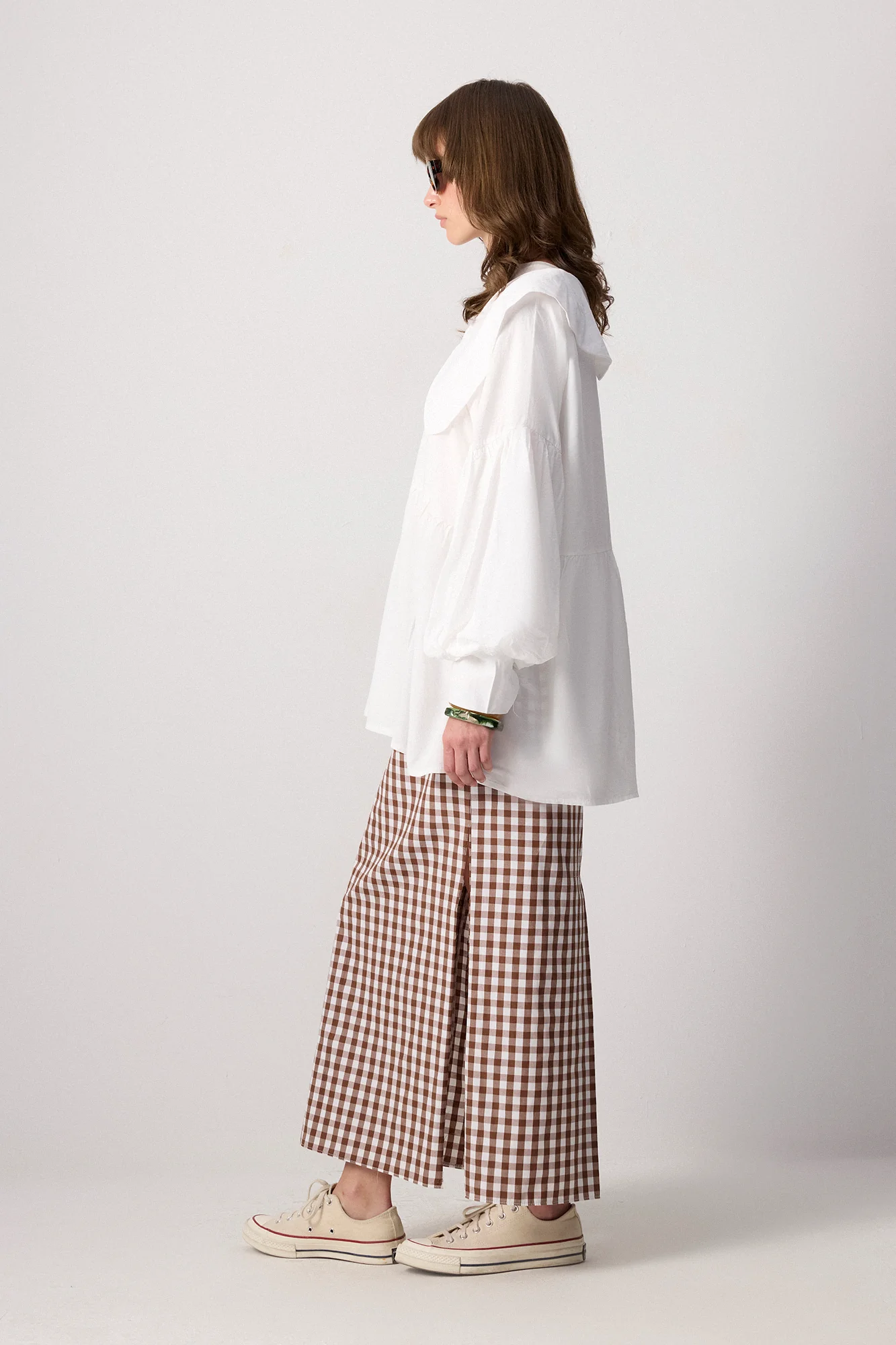 BALLOON SLEEVE VISCOSE SHIRT - Image 6