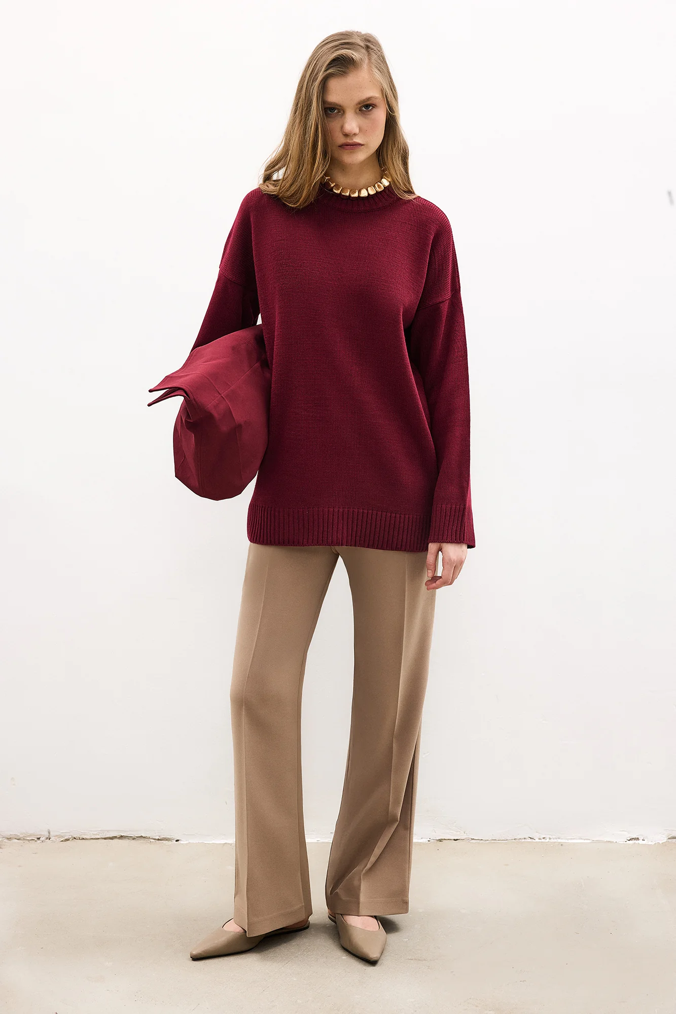 BASIC KNITTED SWEATER - Image 2