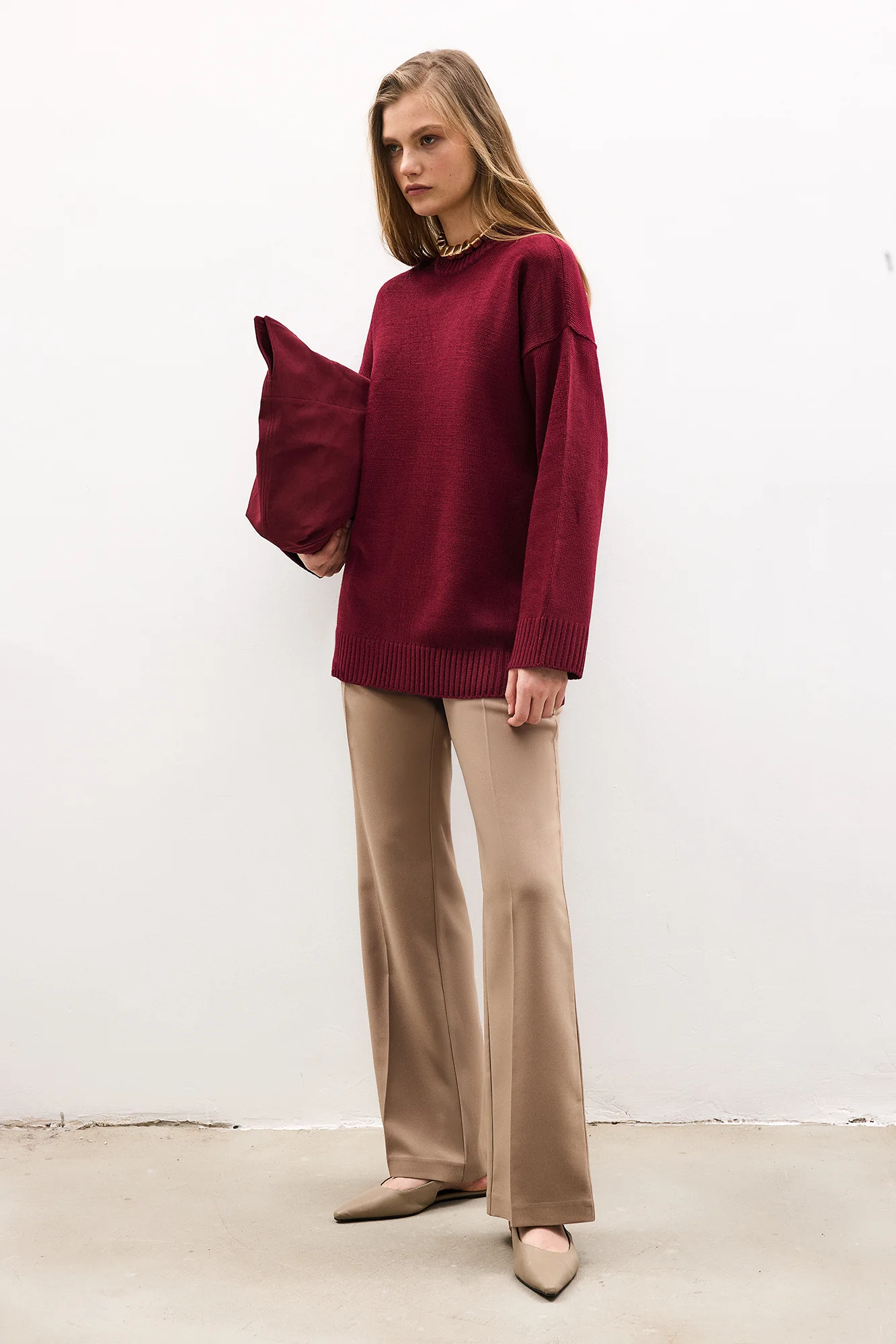 BASIC KNITTED SWEATER - Image 3