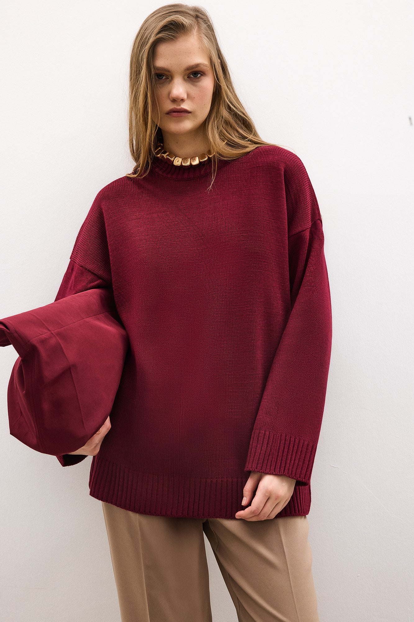 BASIC KNITTED SWEATER - Image 4