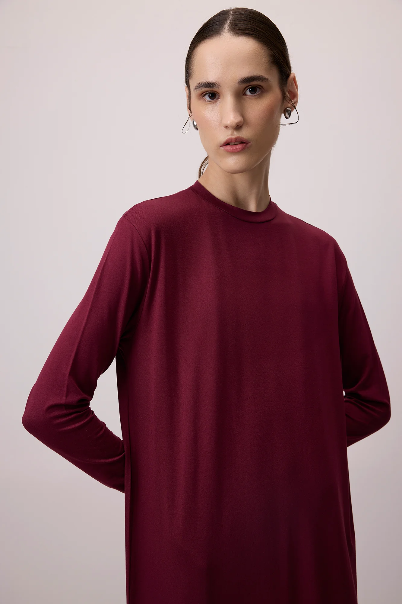 BASIC VISCOSE DRESS - Image 3