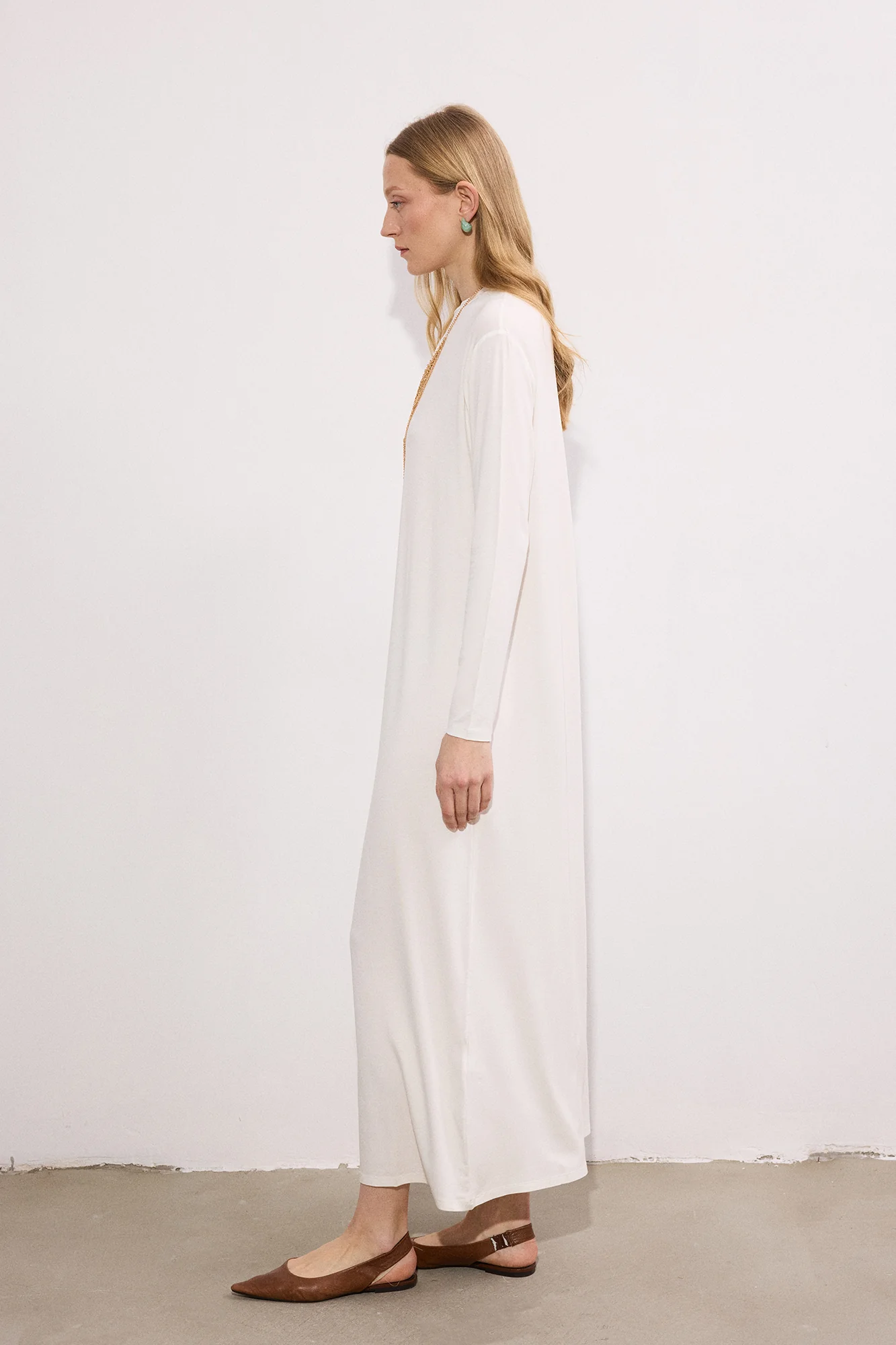 BASIC VISCOSE DRESS - Image 2