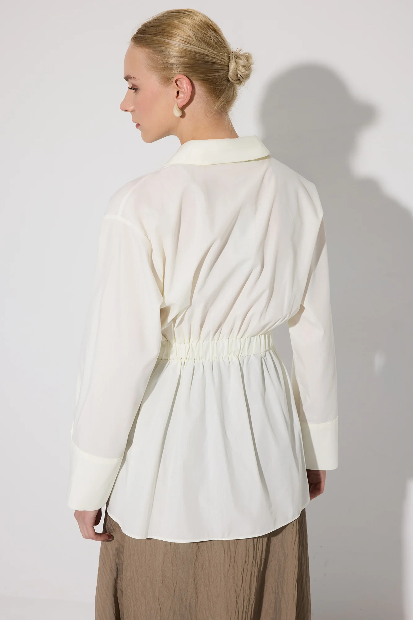PEPLUM TUNIC WITH CORSET AT THE WAIST - Image 6