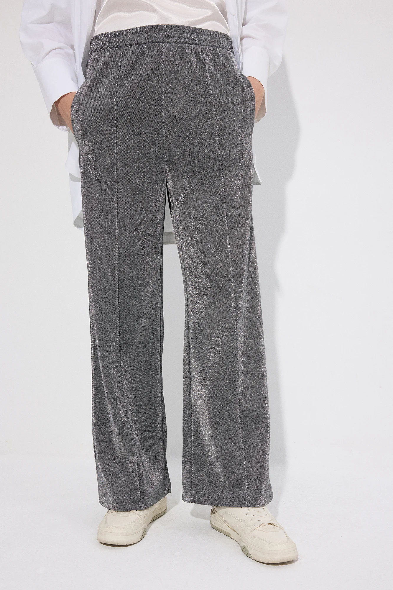 GLITTERY PANTS WITH ELASTIC WAISTBAND - Image 2