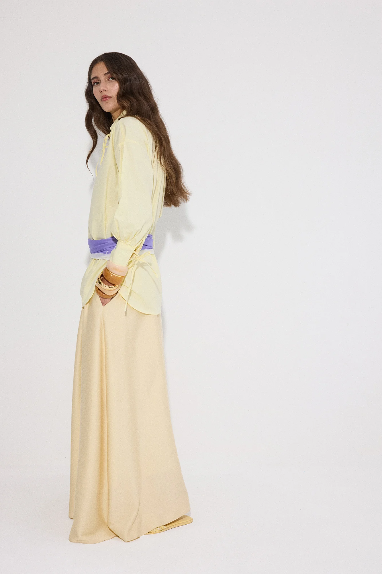 100% COTTON BINDING SHIRT COLLAR TUNIC - Image 3