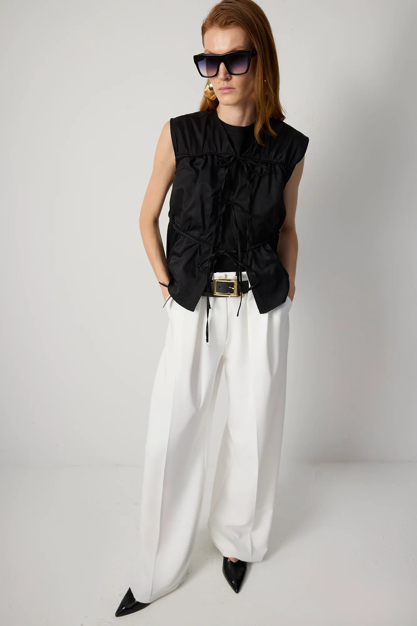 GATHERED VEST