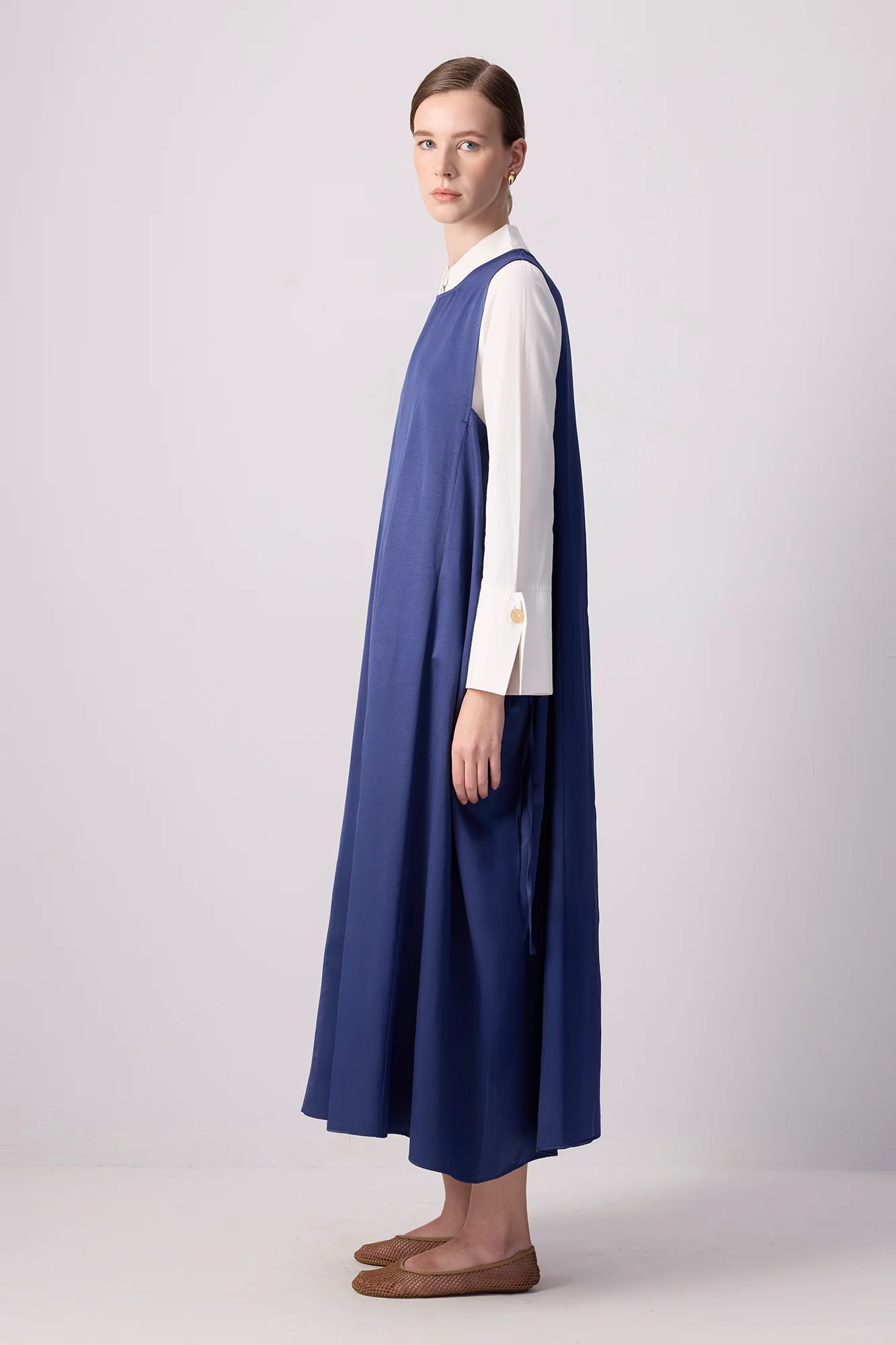 GATHERED OVERSIZE DRESS - Image 3