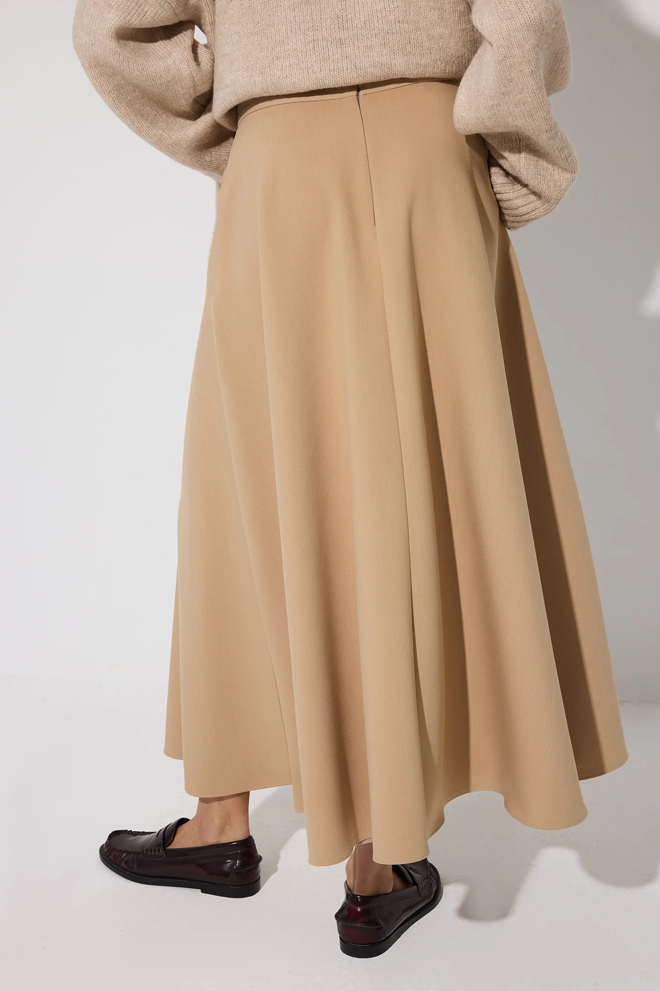A-LİNE WOVEN SKIRT WITH POCKETS - Image 4