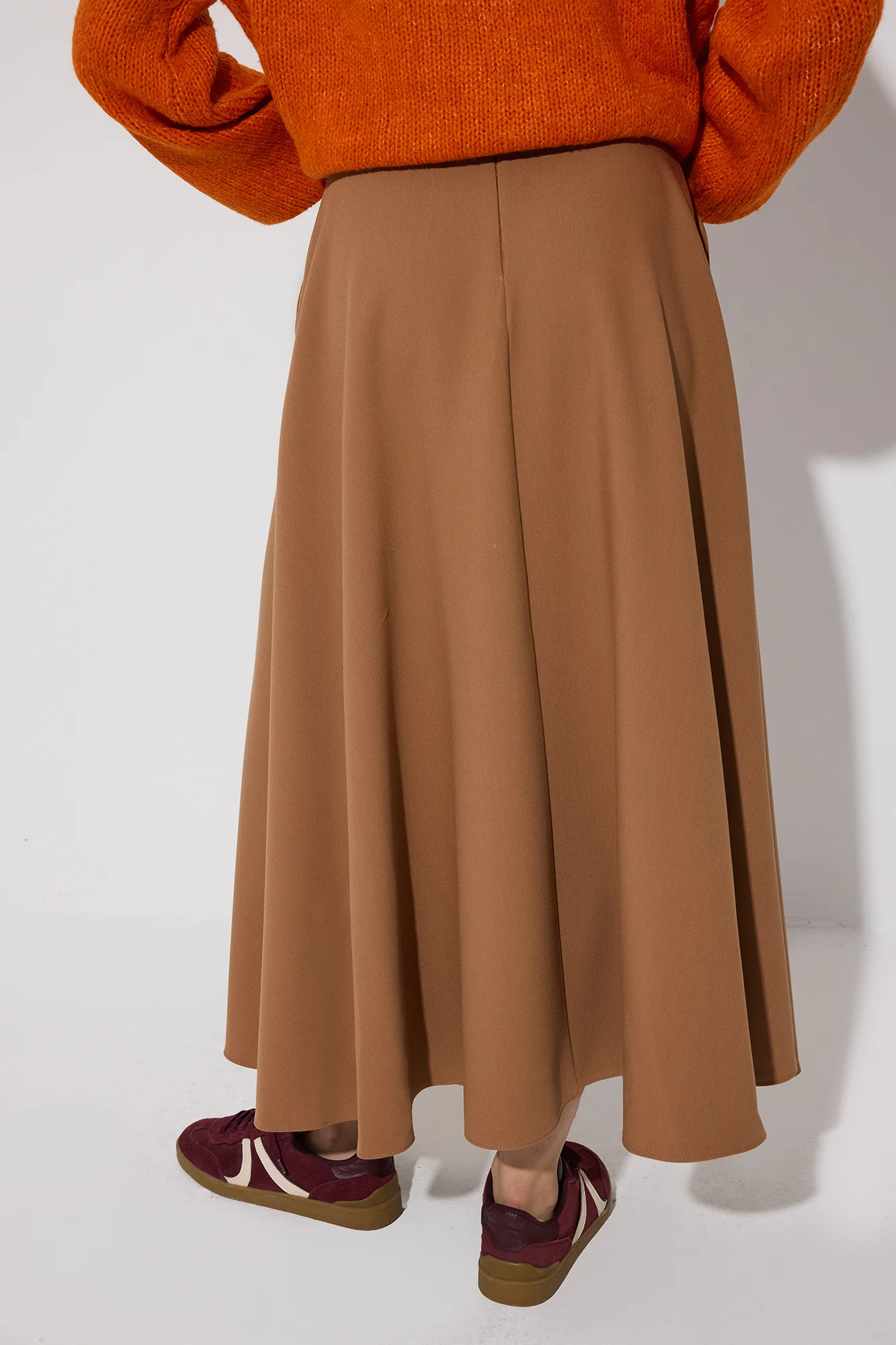 A-LİNE WOVEN SKIRT WITH POCKETS - Image 5