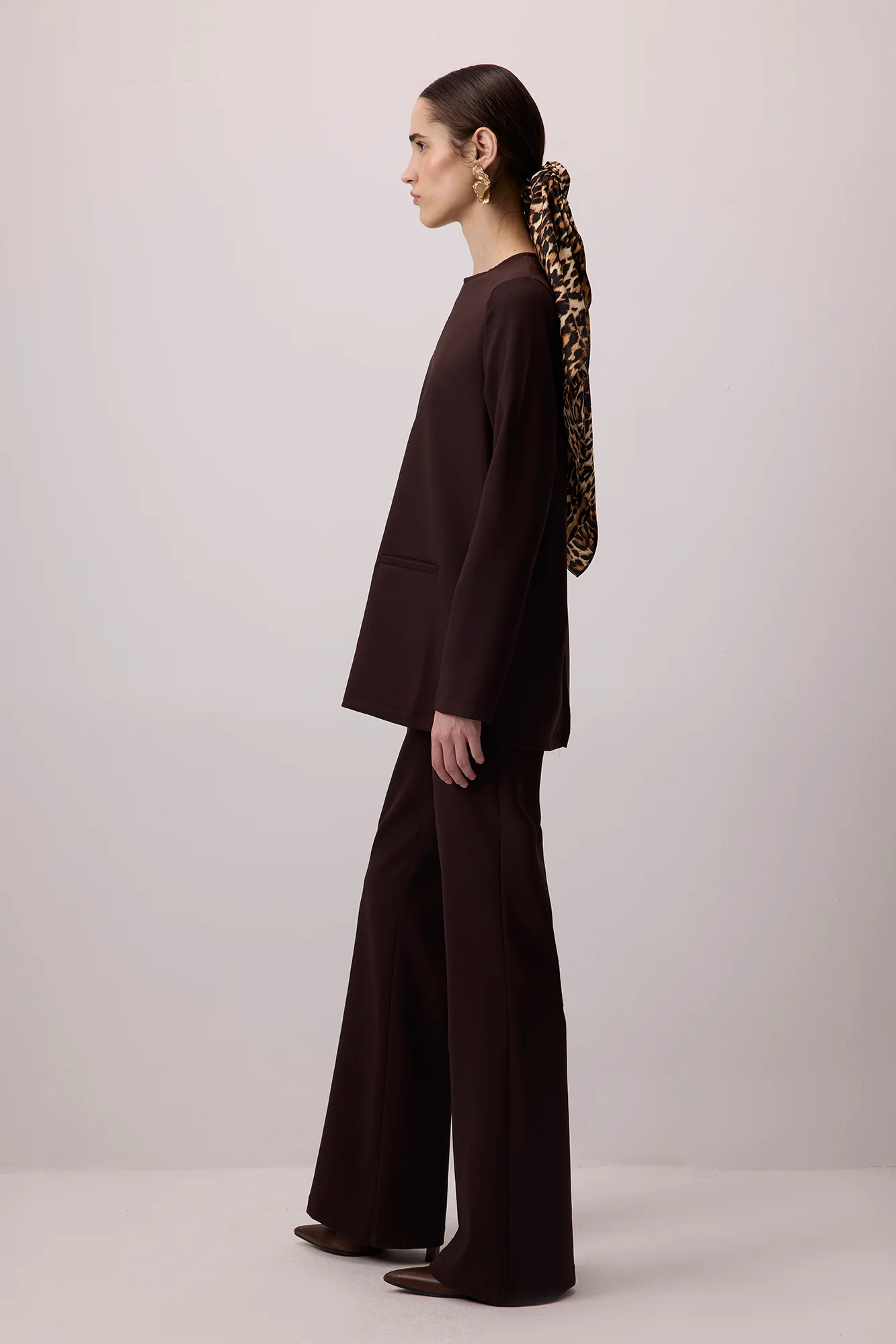 CREPE TUNIC WITH POCKETS - Image 6
