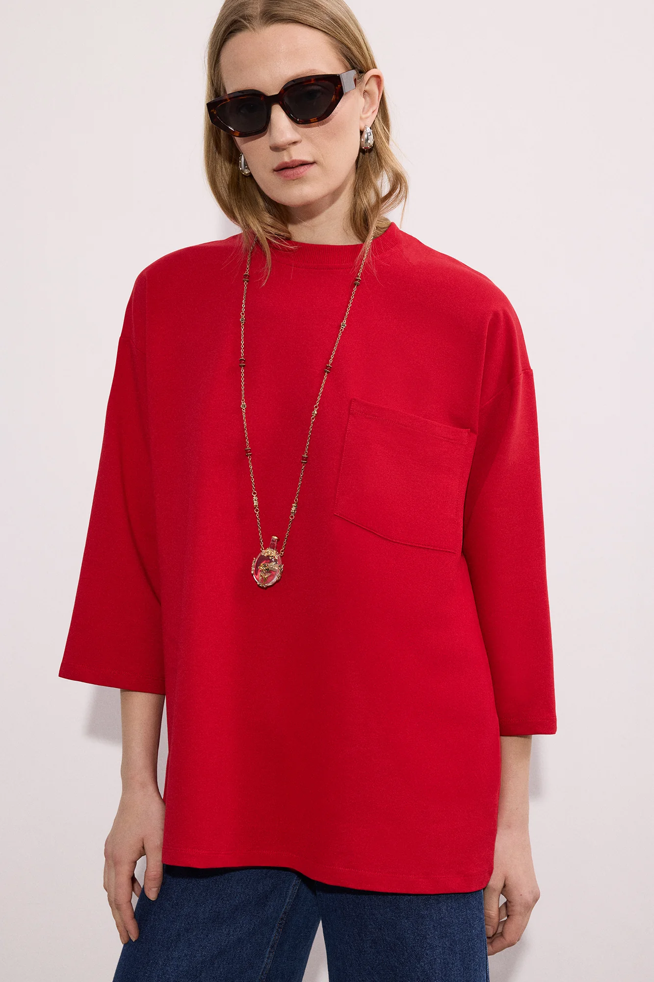 KNIT TUNIC WITH POCKET