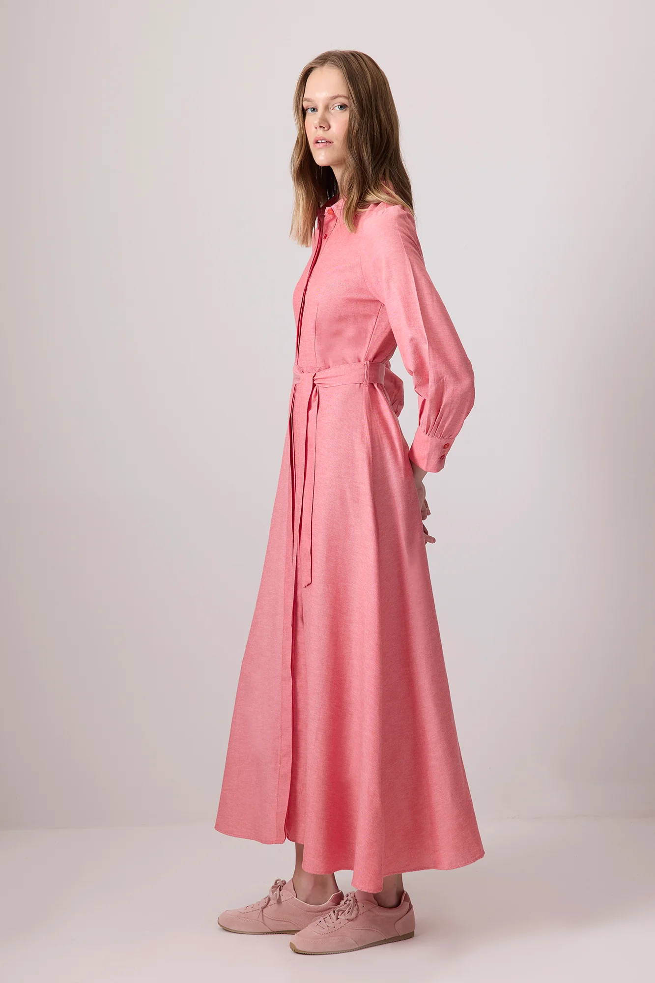 BELTED SHIRT DRESS - Image 4