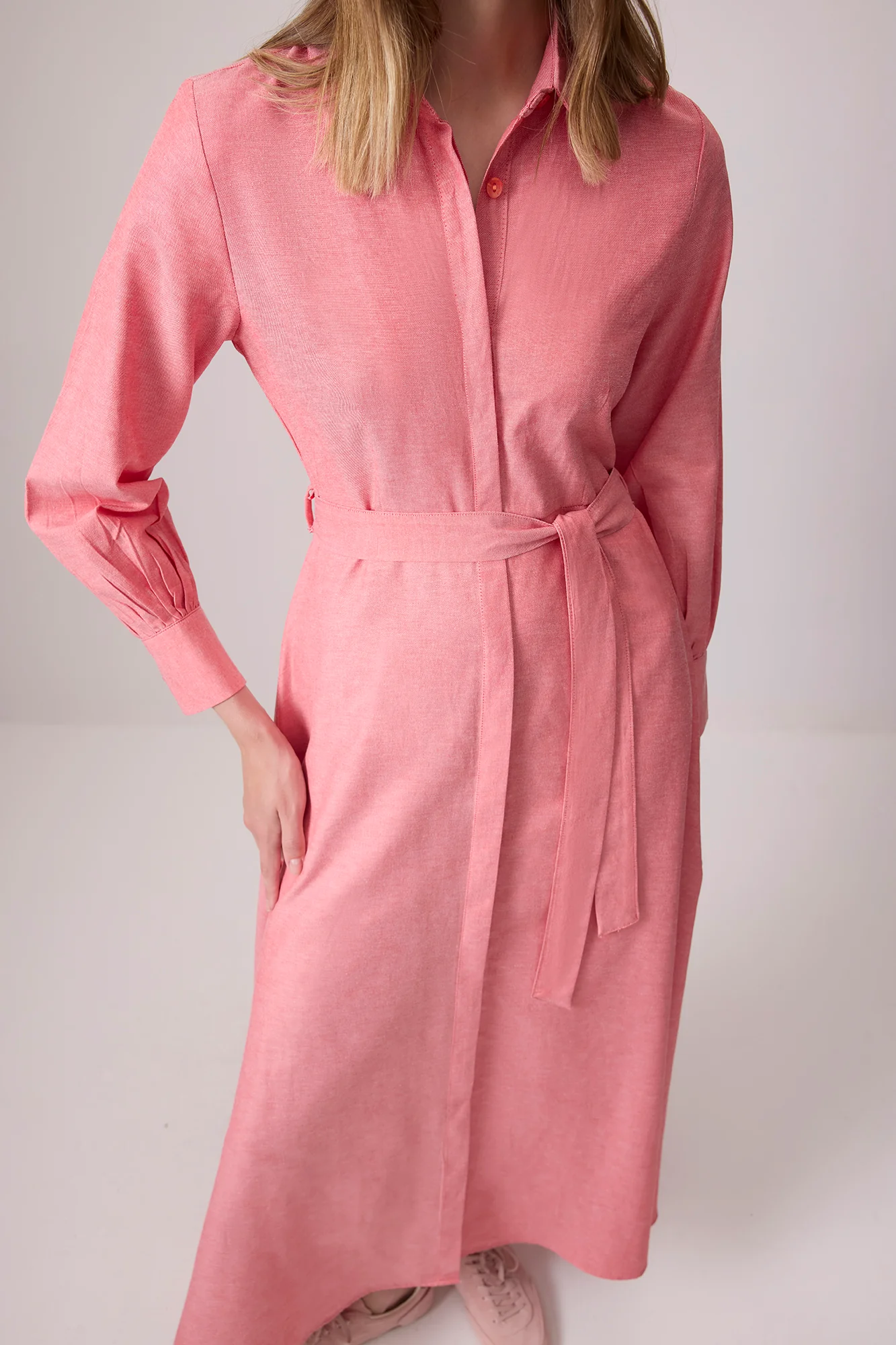 BELTED SHIRT DRESS - Image 6