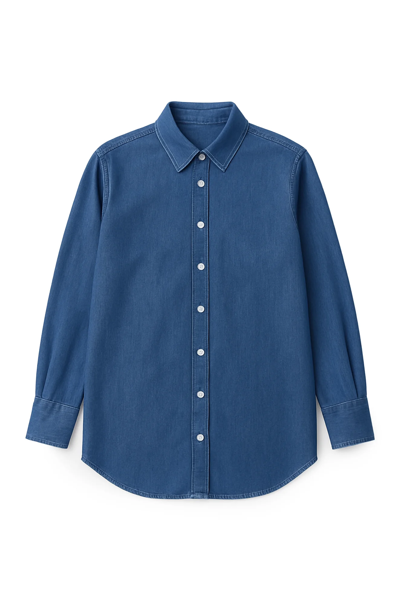 DENIM EFFECTED SHIRT