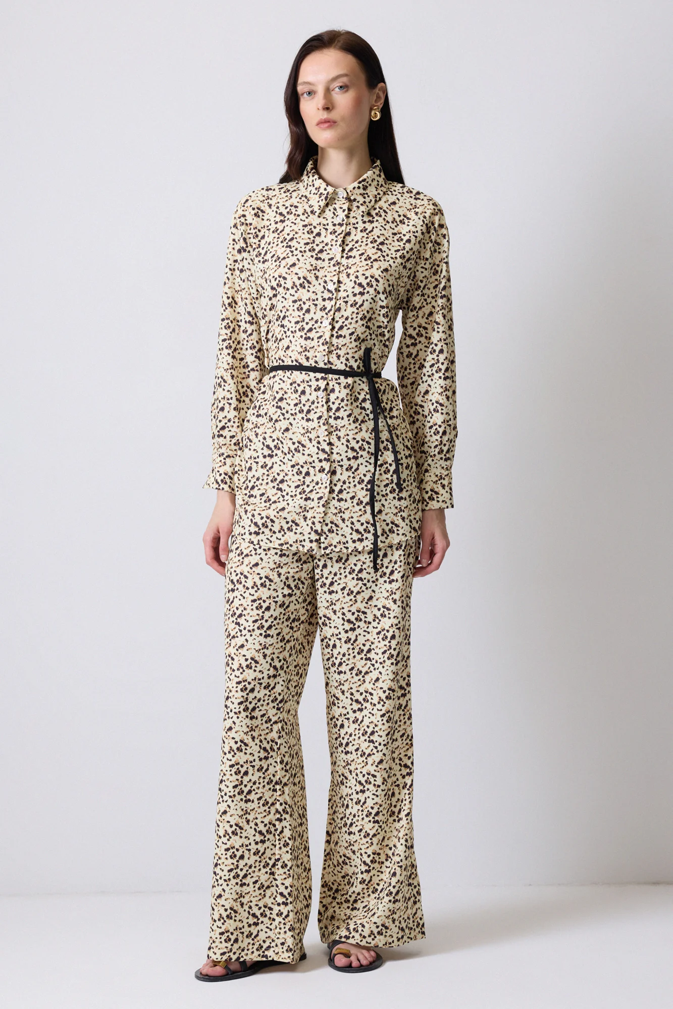PATTERNED SHIRT TROUSERS SET