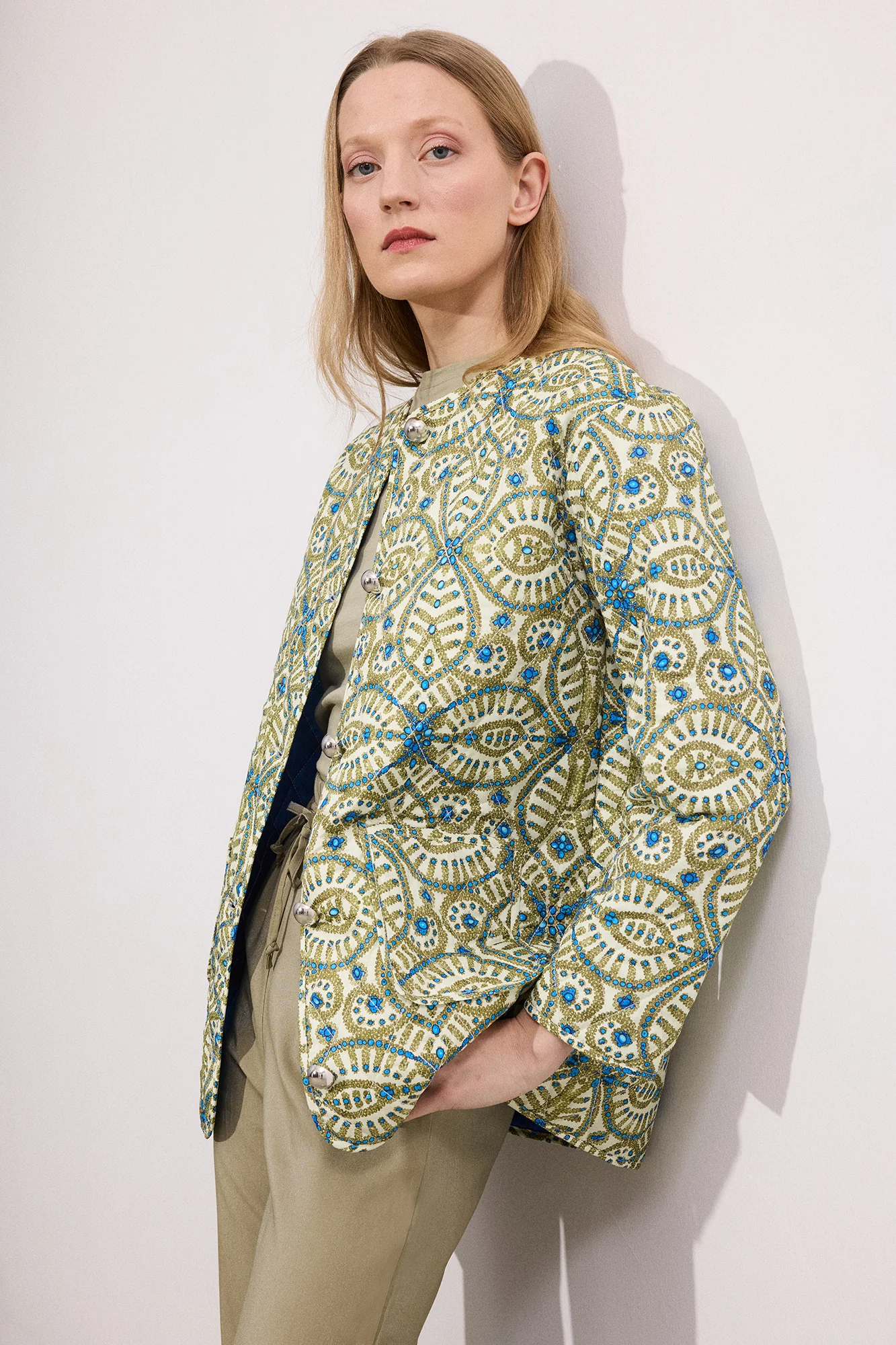 PATTERNED QUILTED JACKET - Image 3