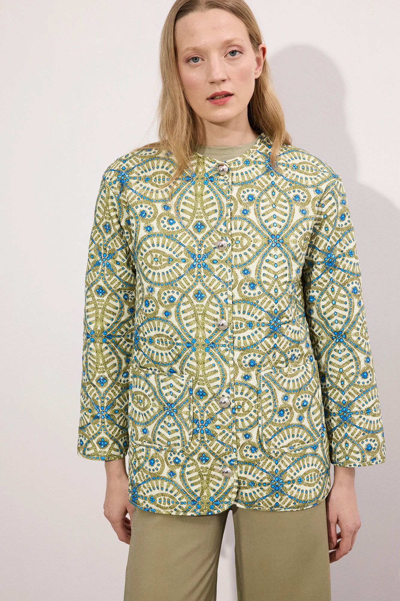 PATTERNED QUILTED JACKET - Image 4