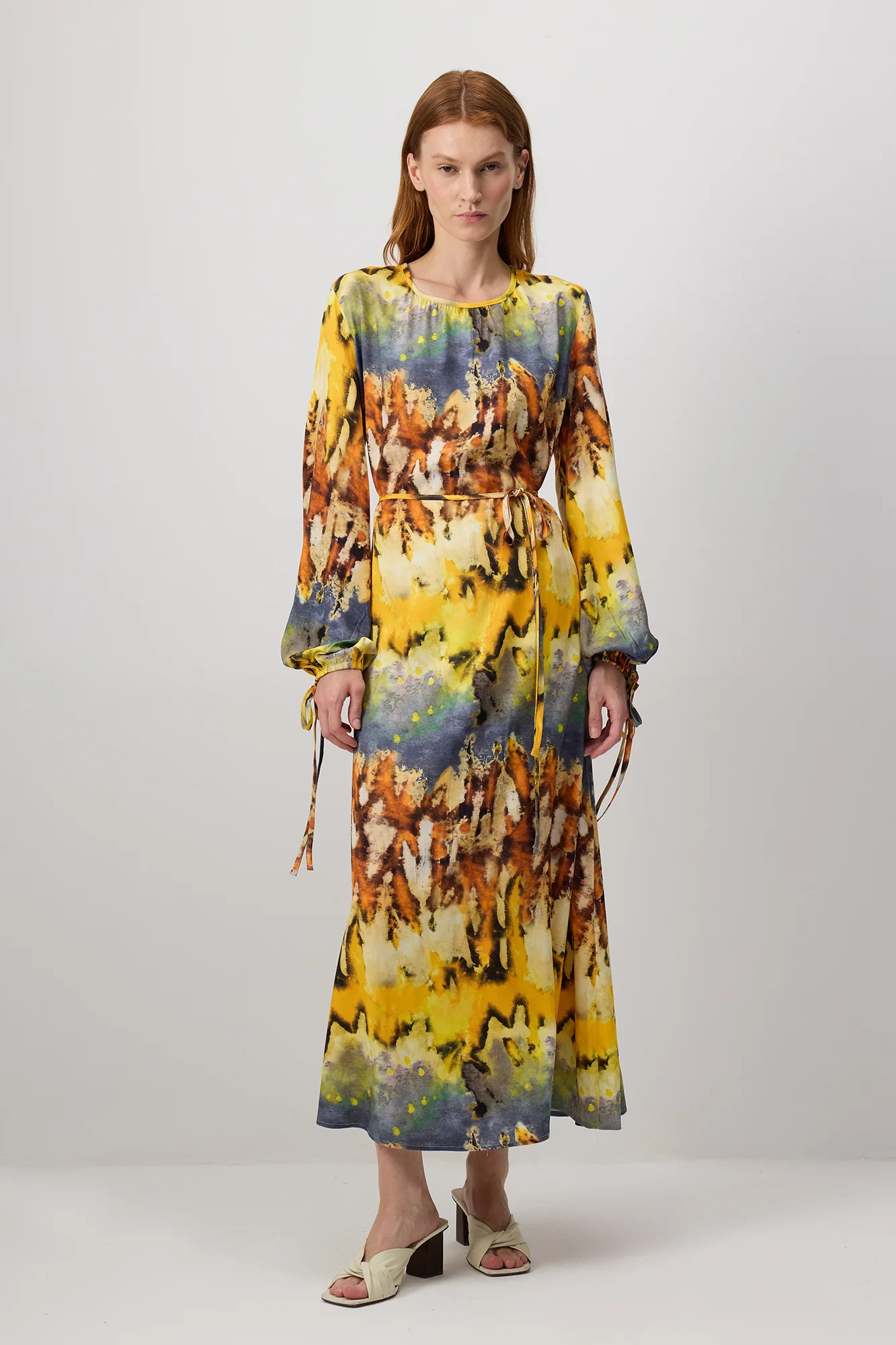PATTERNED VISCOSE DRESS