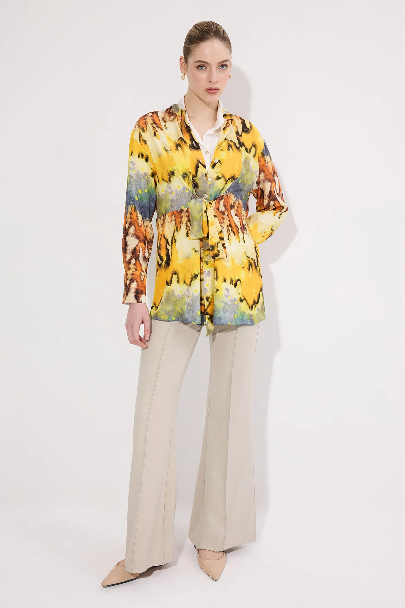 PATTERNED VISCOSE TUNIC - Image 2