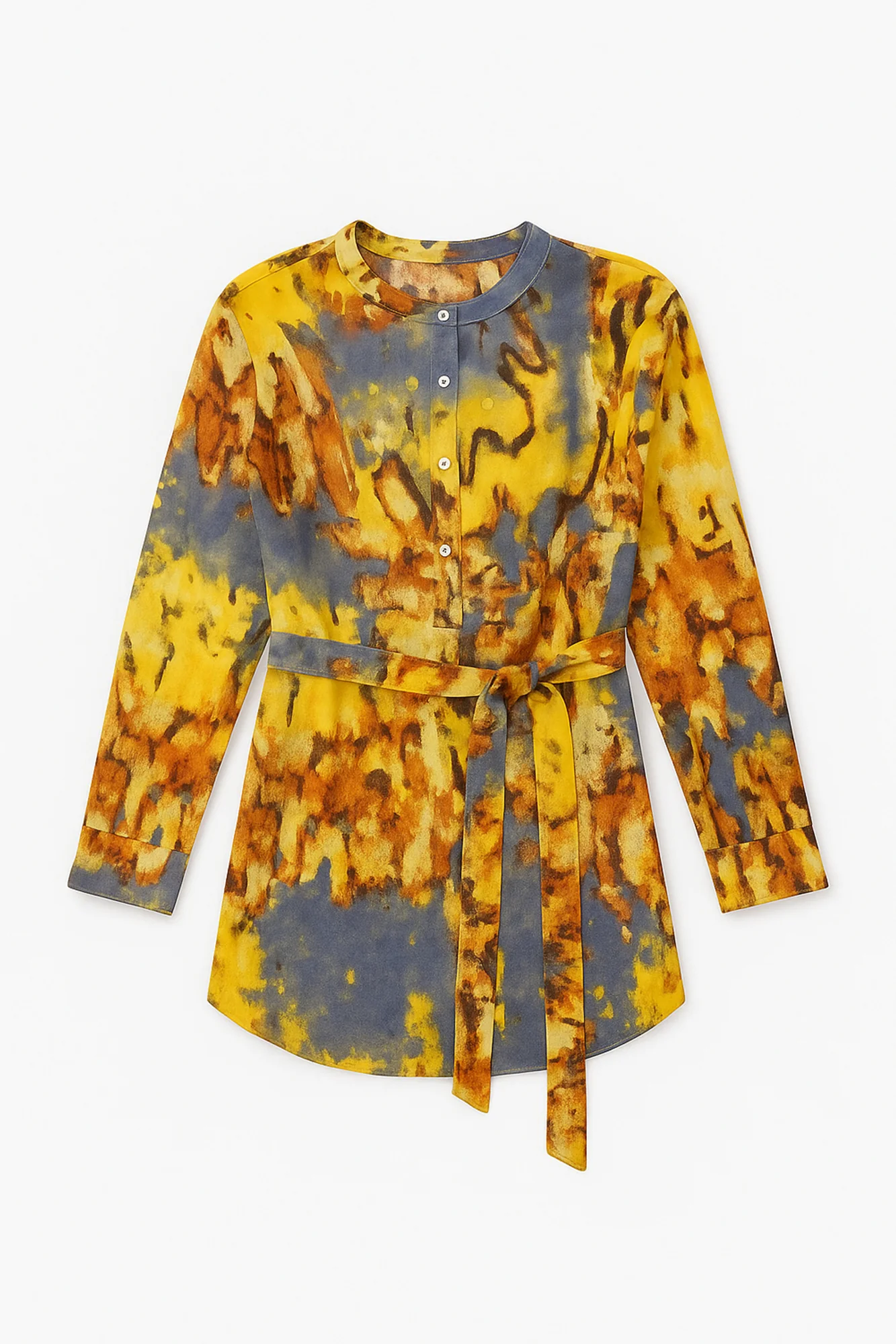 PATTERNED VISCOSE TUNIC - Image 7