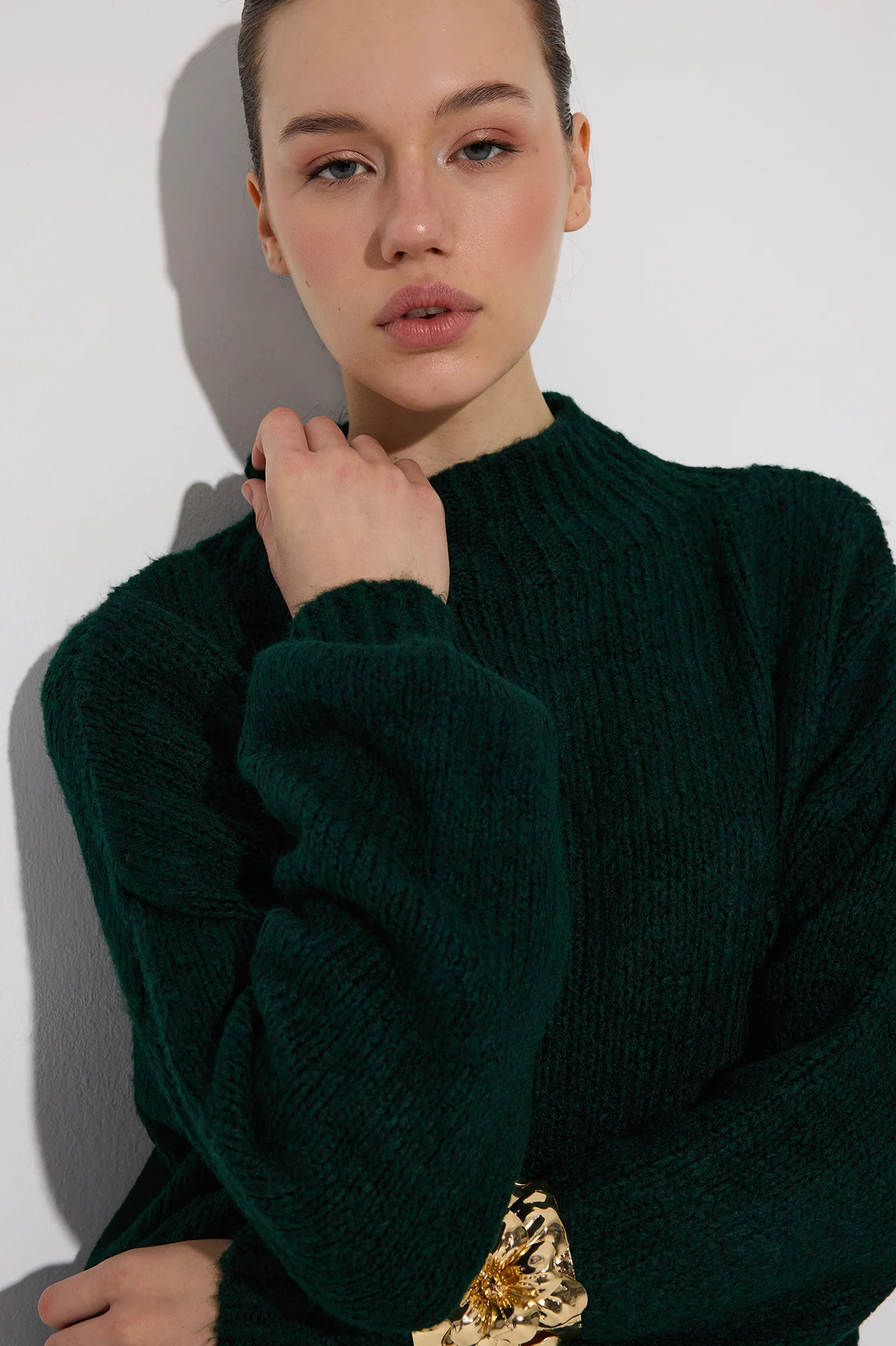 BALLOON SLEEVE KNITTED SWEATER - Image 3