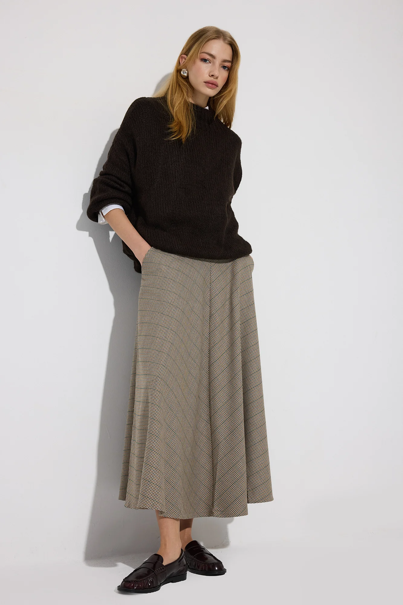 BALLOON SLEEVE KNITTED SWEATER - Image 2