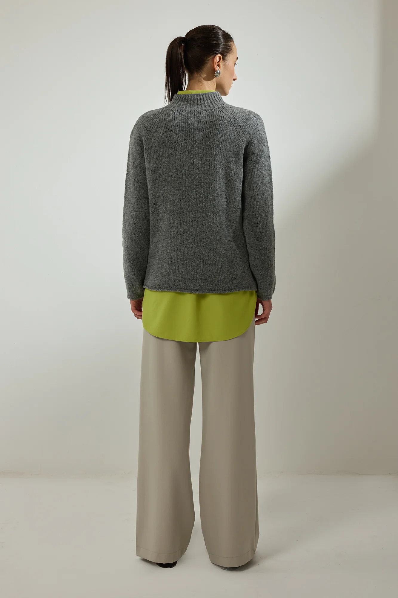 STAND-NECK KNITTED SWEATER - Image 5
