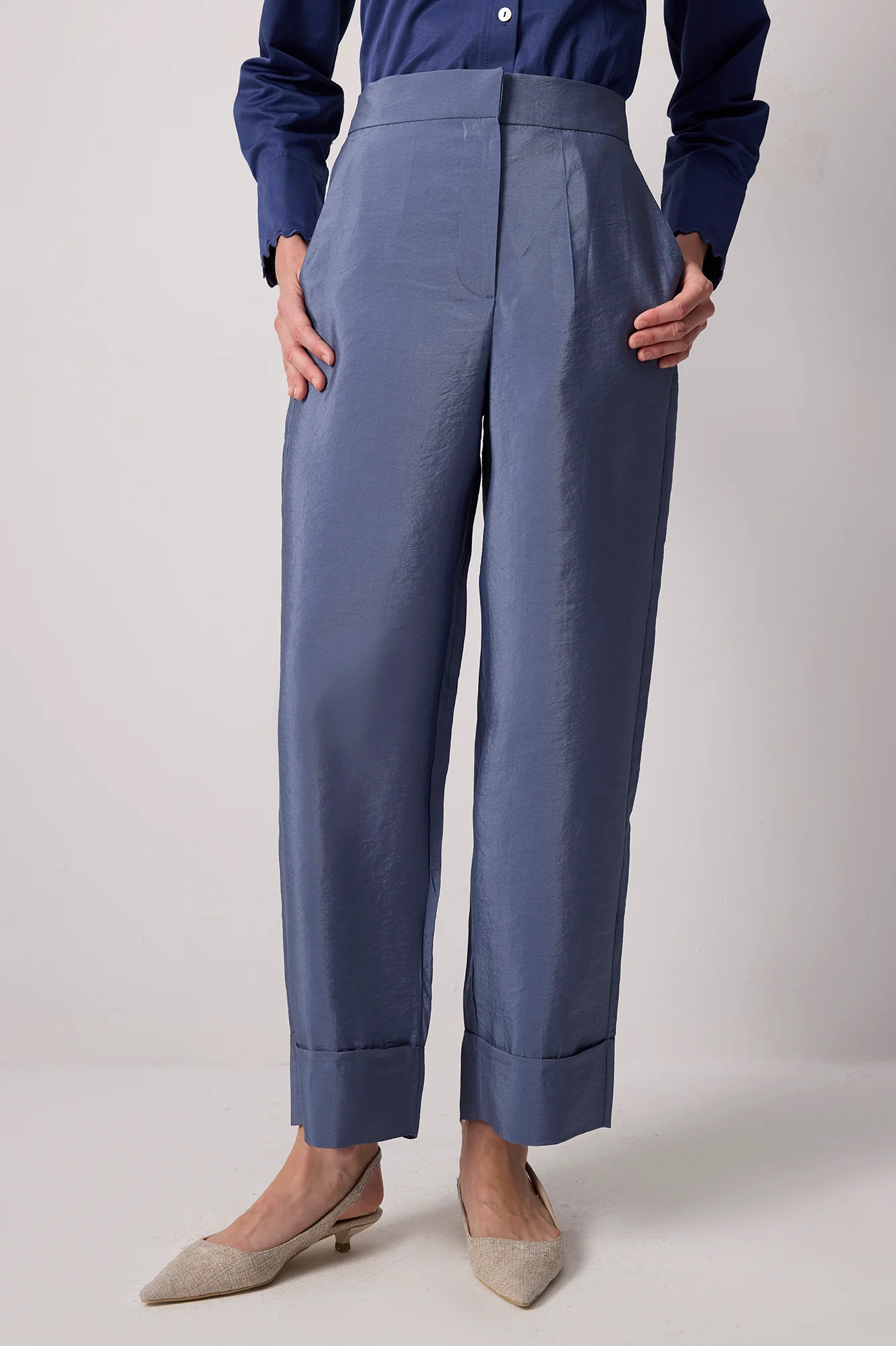 CUPRA TROUSERS WITH DOUBLE CUFF - Image 2