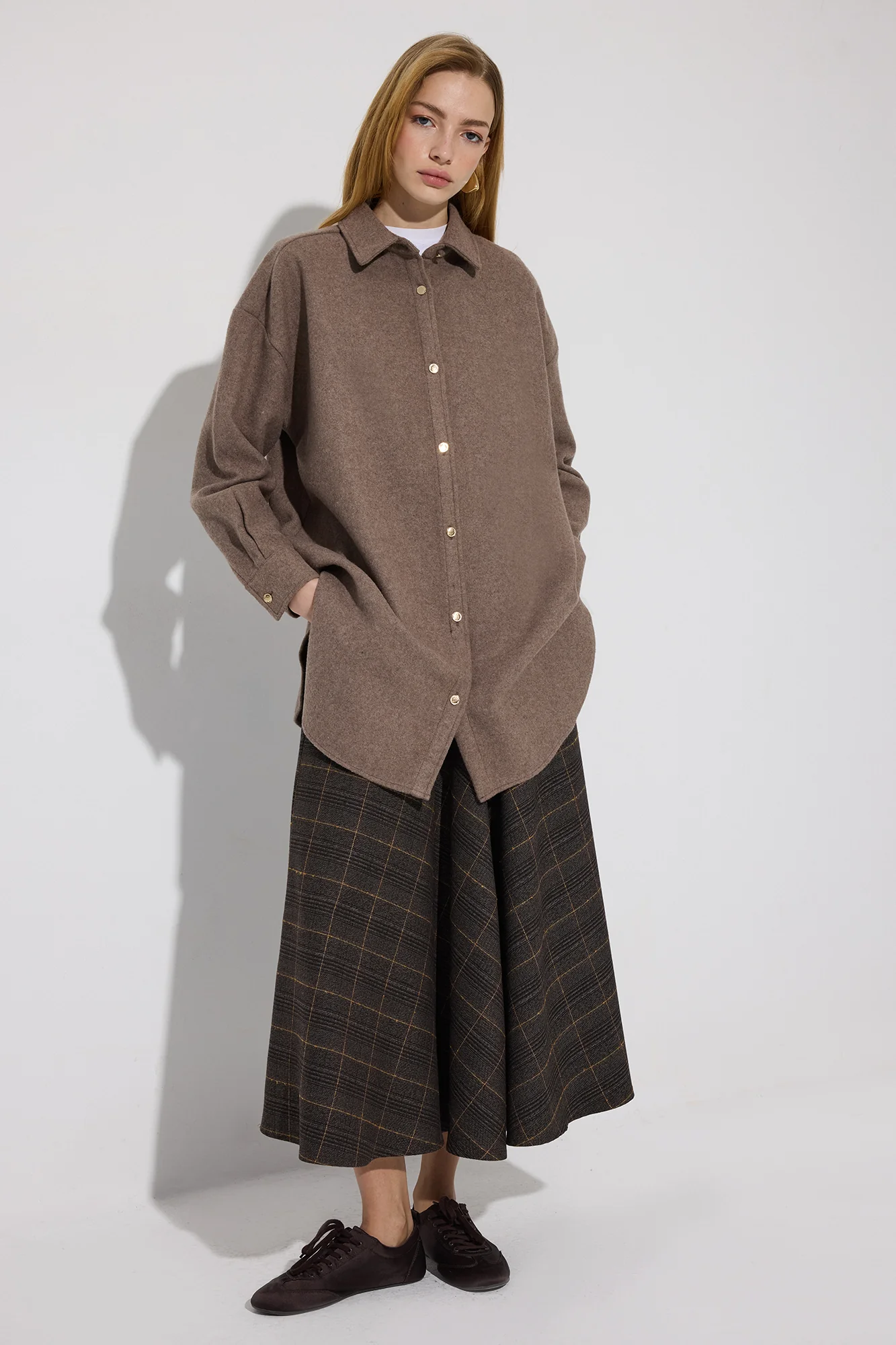PLAID SKIRT WITH POCKETS - Image 4