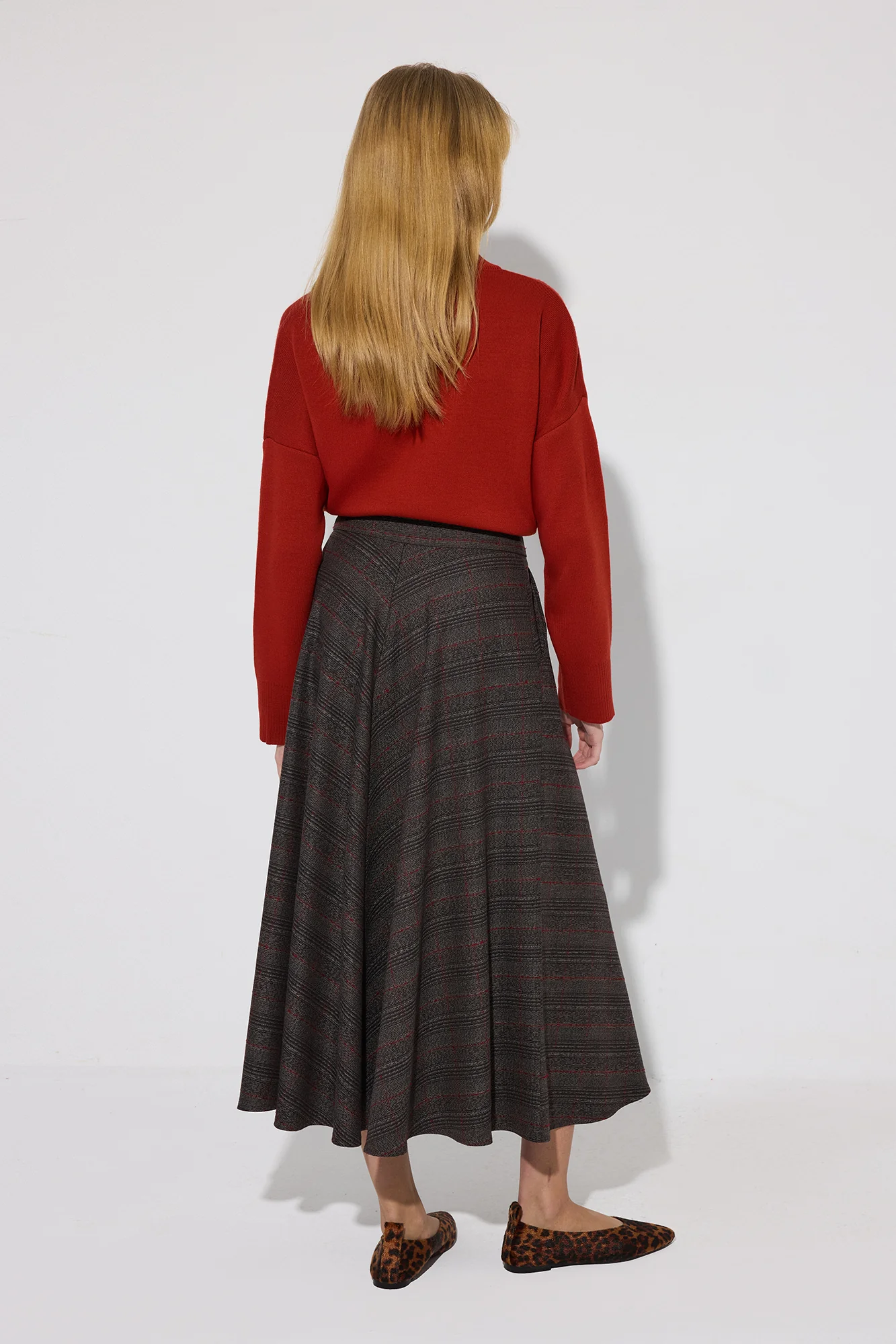 PLAID SKIRT WITH POCKETS - Image 5