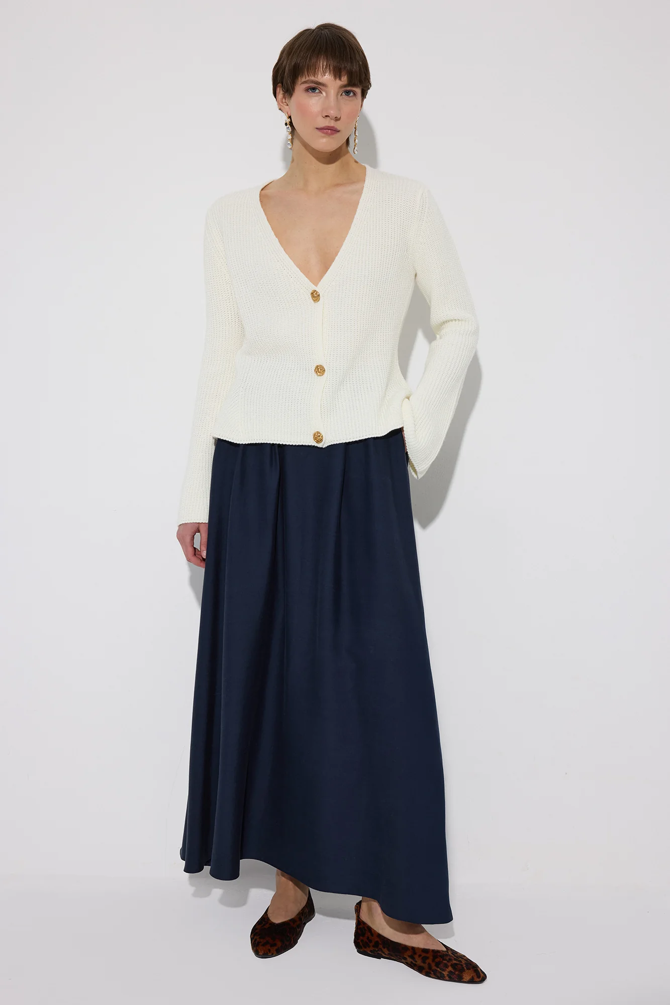 SPECIAL TEXTURED SKIRT WITH ELASTIC WAISTBAND