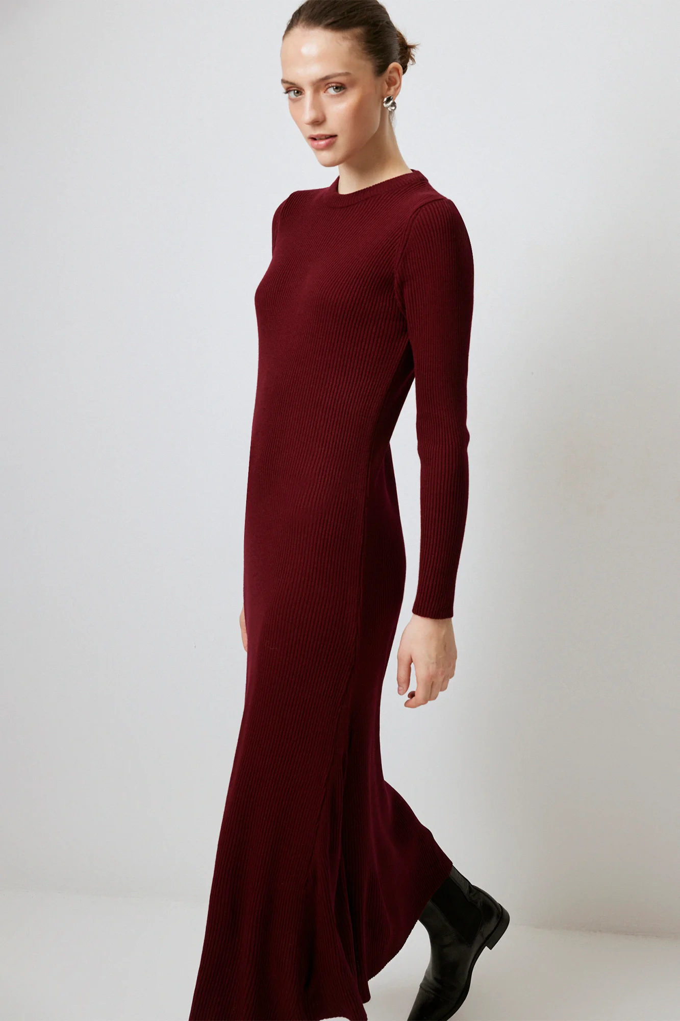RIBBED KNITWEAR DRESS - Image 3
