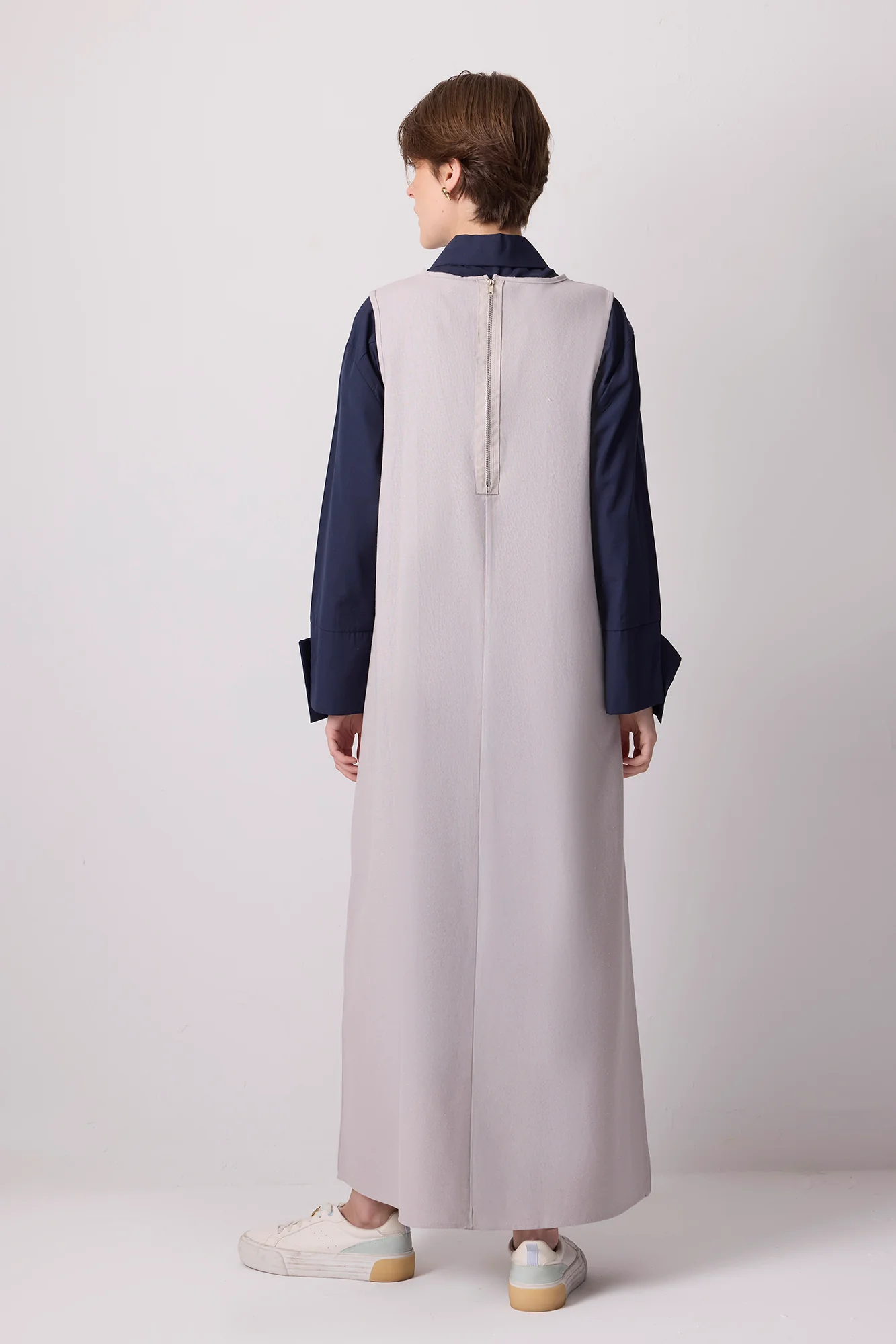 BOW DETAILED LINEN DRESS - Image 5
