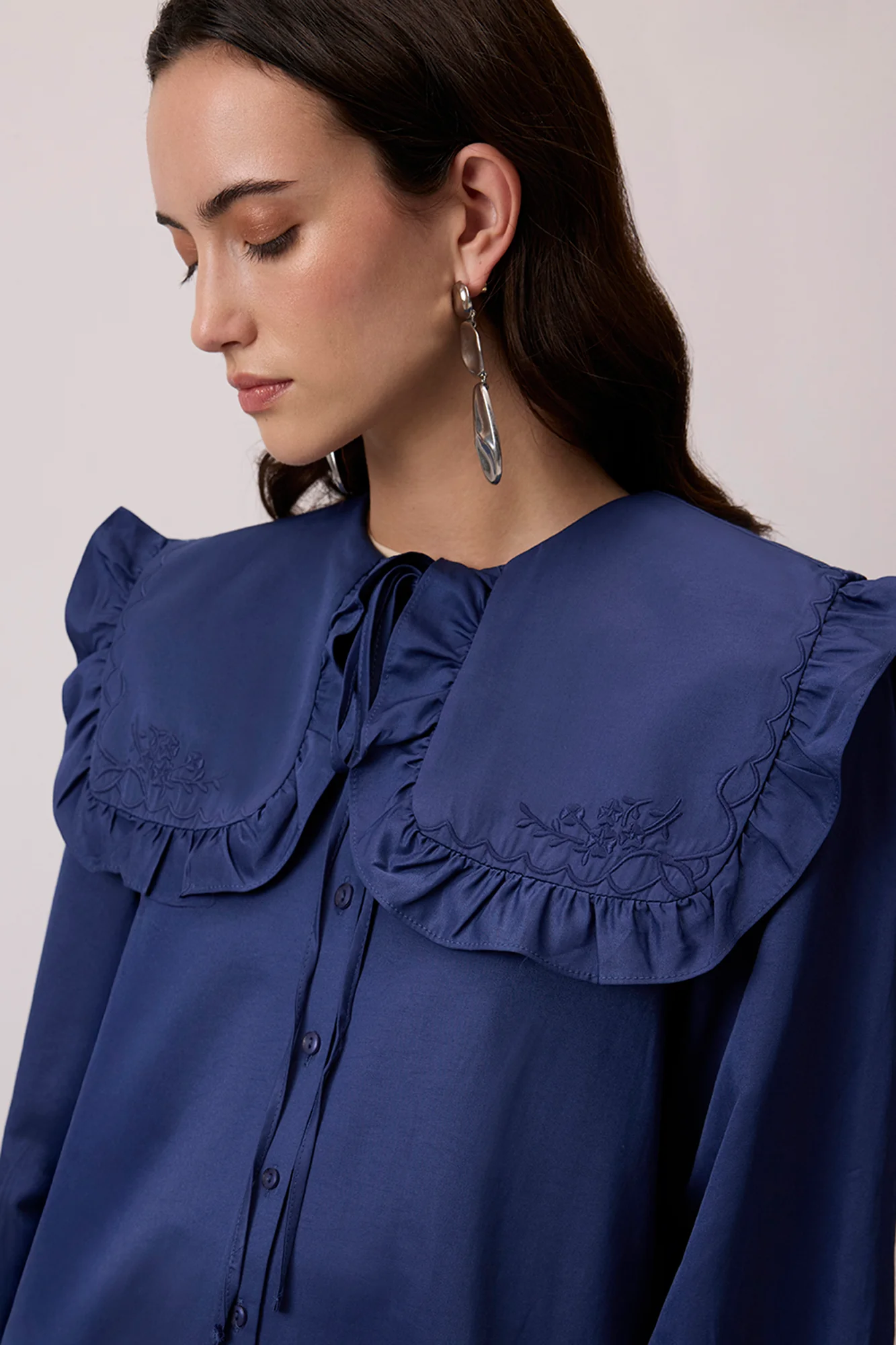 FRILLED SAILOR COLLAR SHIRT - Image 5