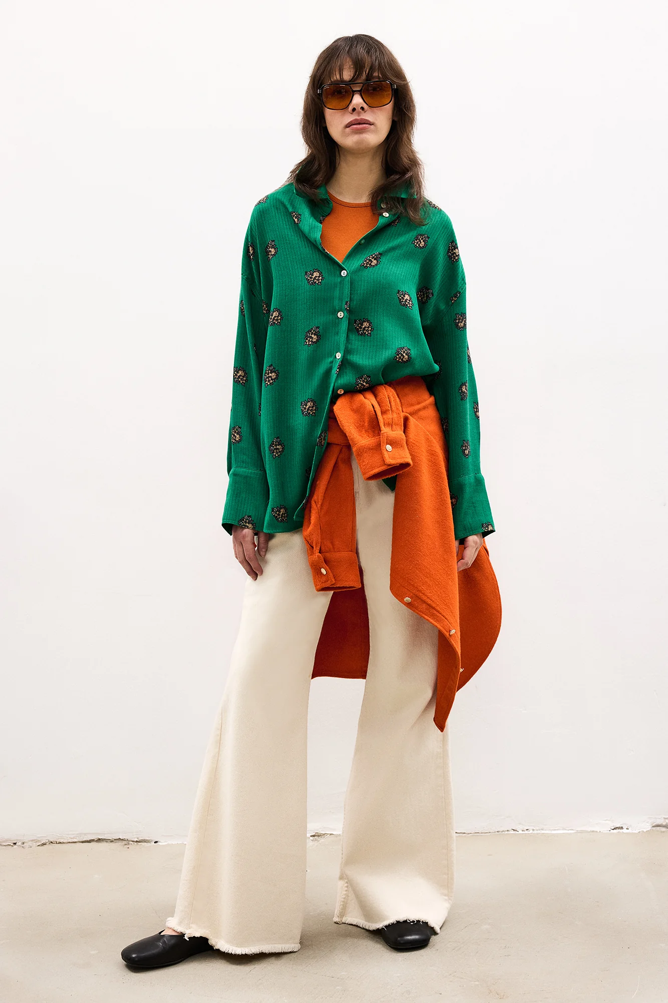 FLOWER PATTERNED COTTON SHIRT