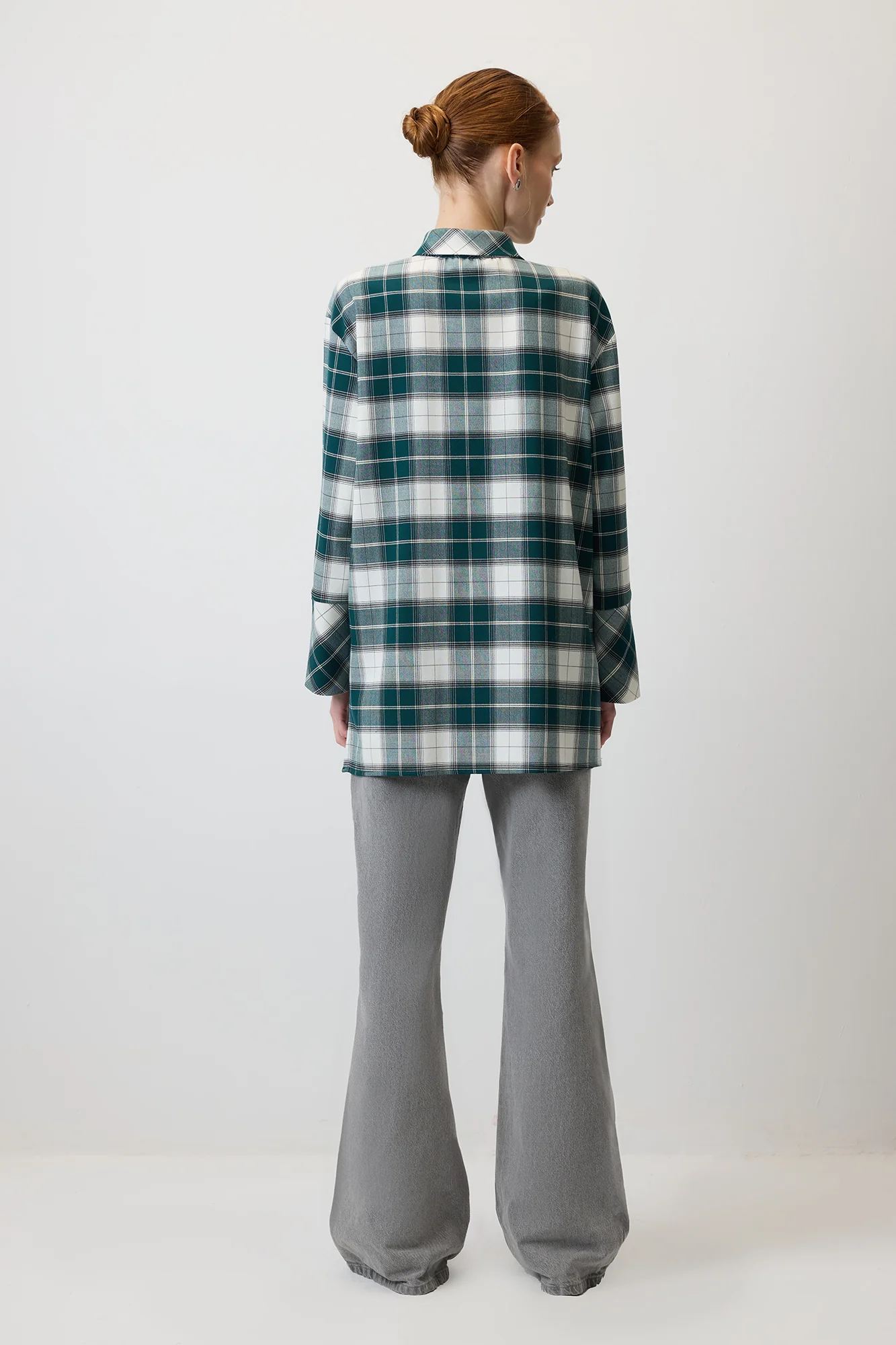 WIDE CUFF PLAID SHIRT - Image 6