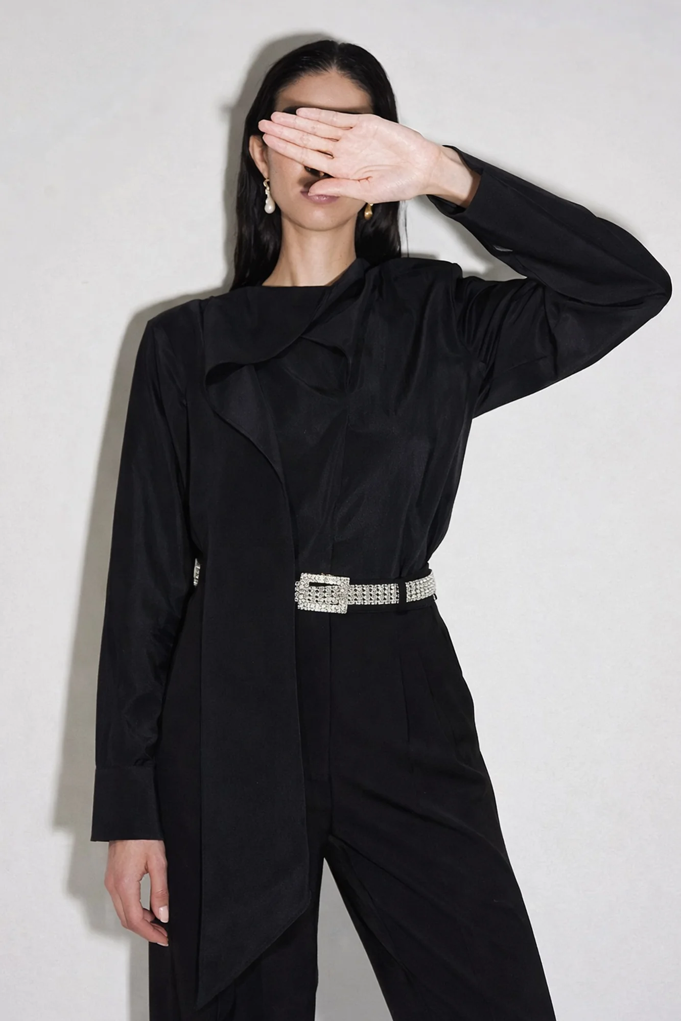 GOLD BUTTONED CUPRA TUNIC - Image 2