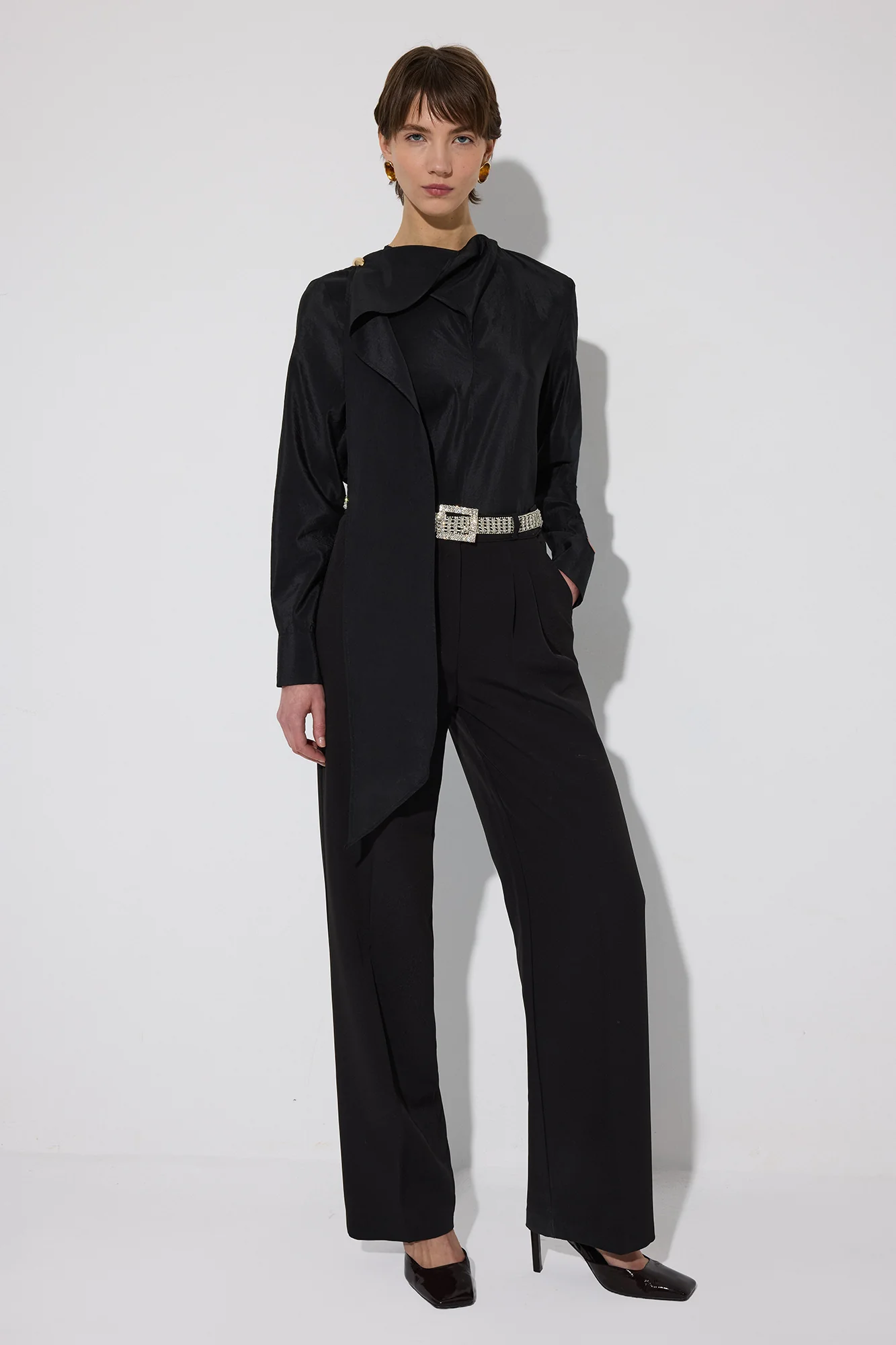 GOLD BUTTONED CUPRA TUNIC - Image 4