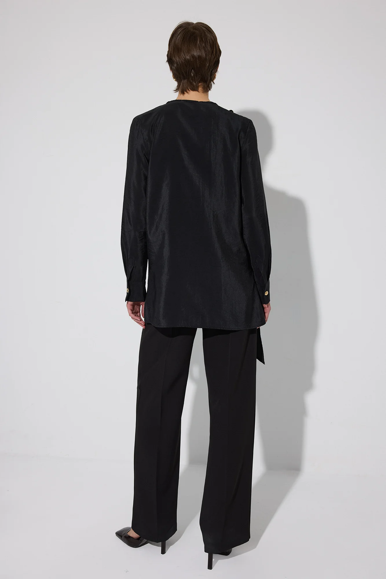 GOLD BUTTONED CUPRA TUNIC - Image 7