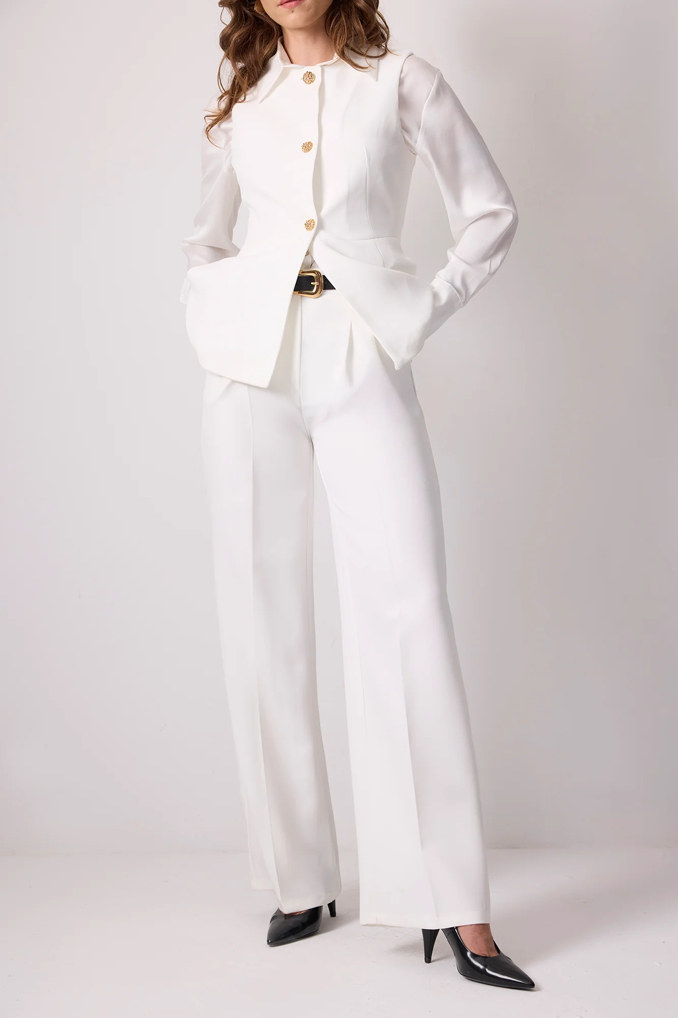 GOLD BITTONED VEST TROUSERS SET - Image 6