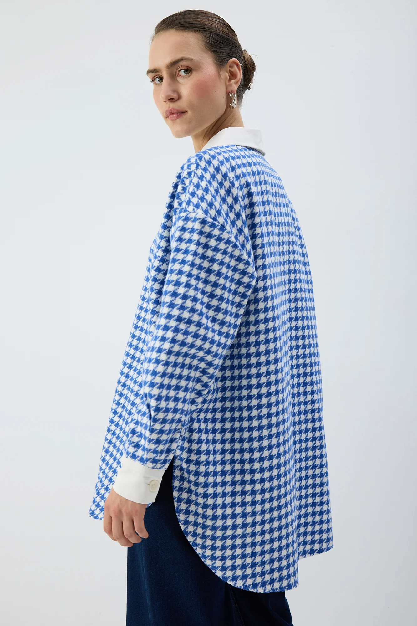 HOUGHFOOT PATTERNED TWEED SHIRT