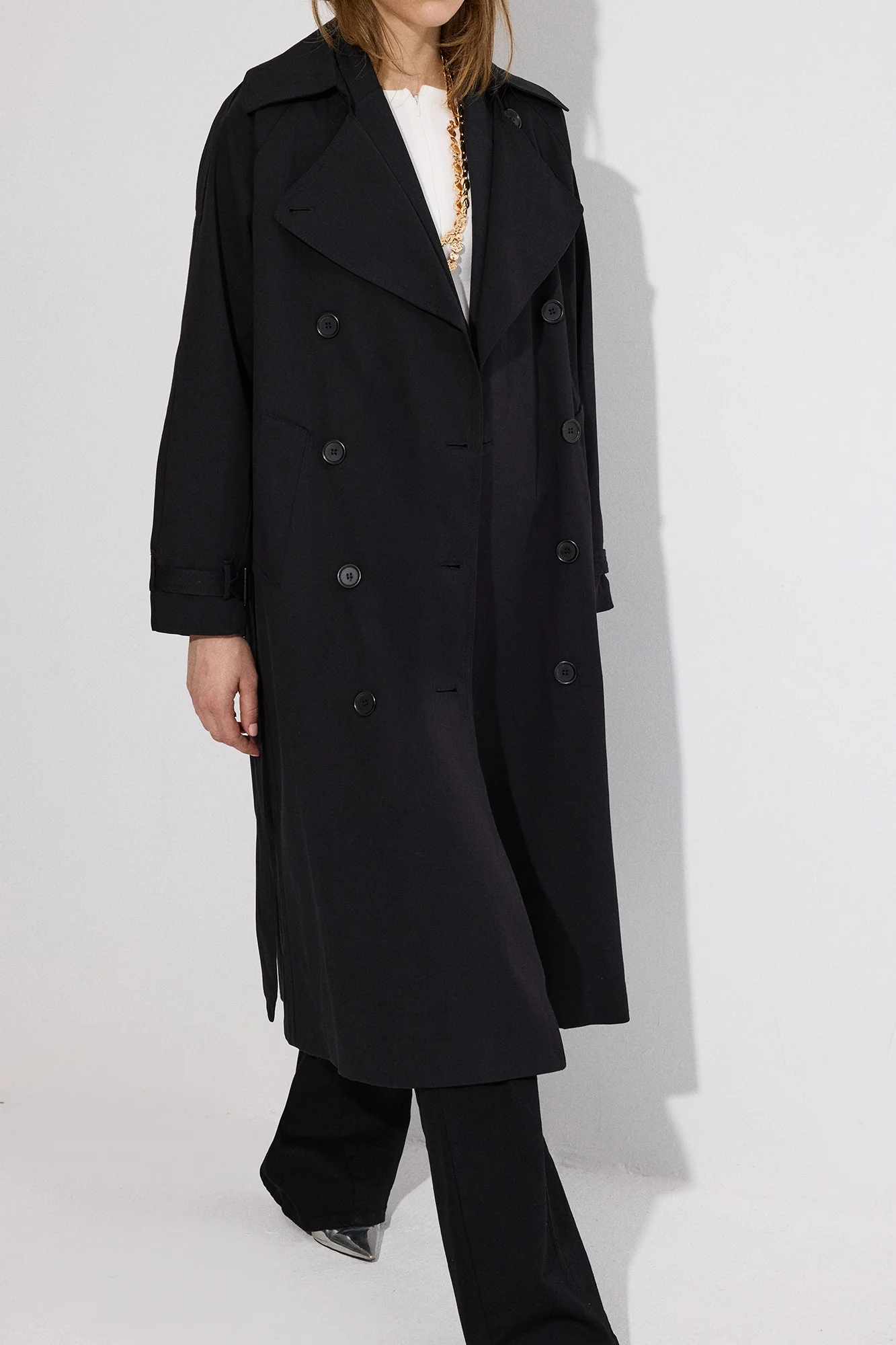 BELTED DOUBLE-BREASTED TRENCH COAT - Image 5