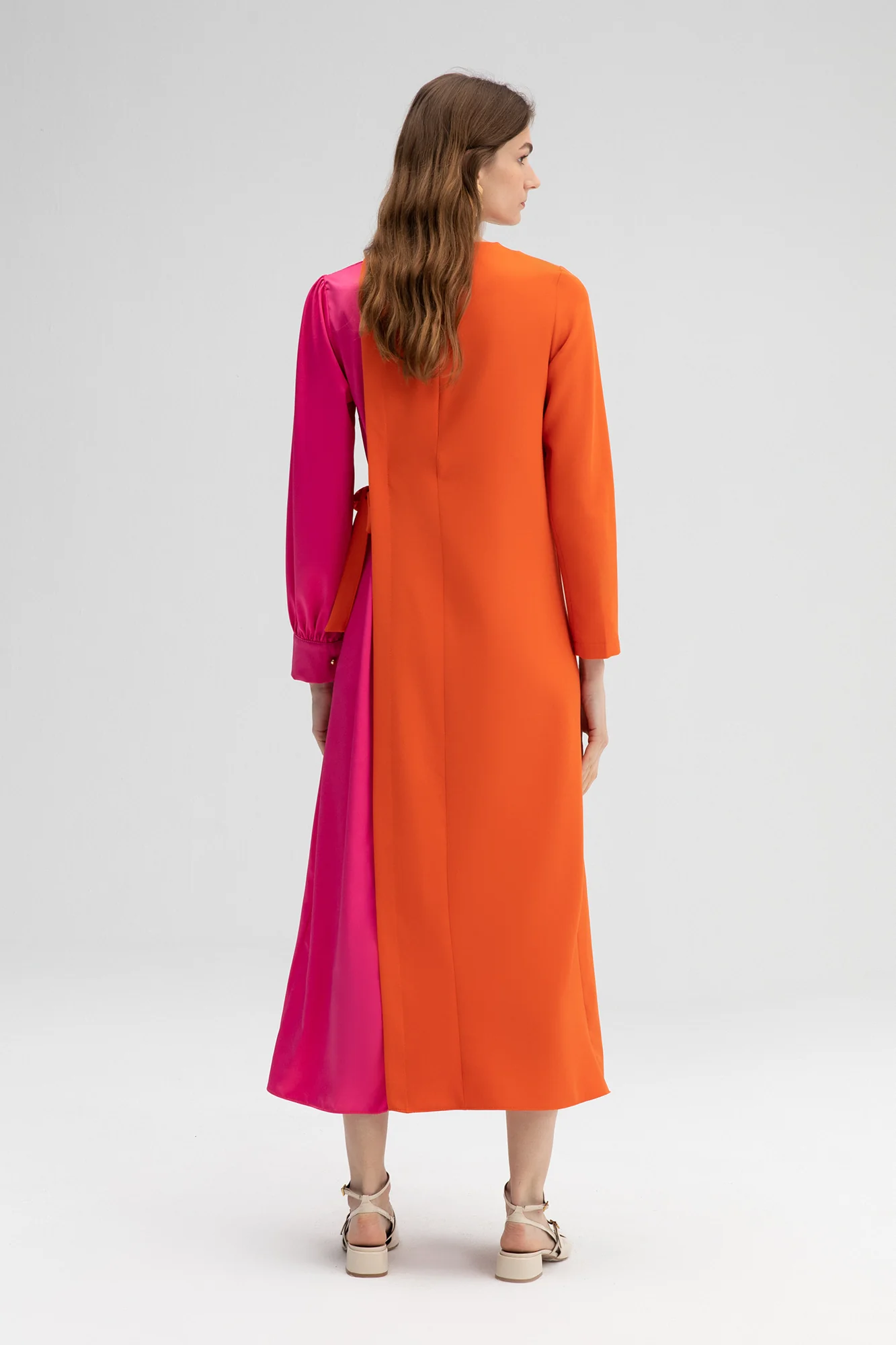 CONTRAST COLORED DRESS - Image 8