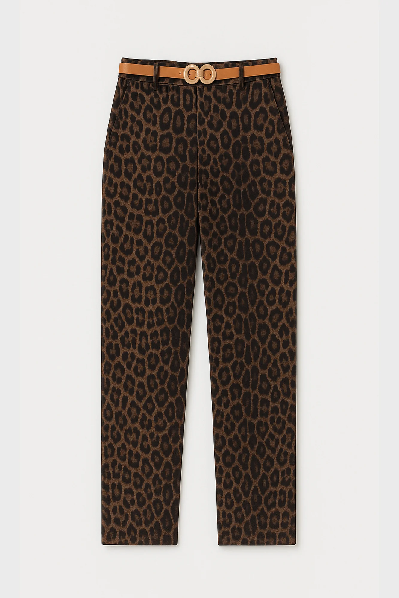 LEOPARD PATTERNED CARROT TROUSERS - Image 3