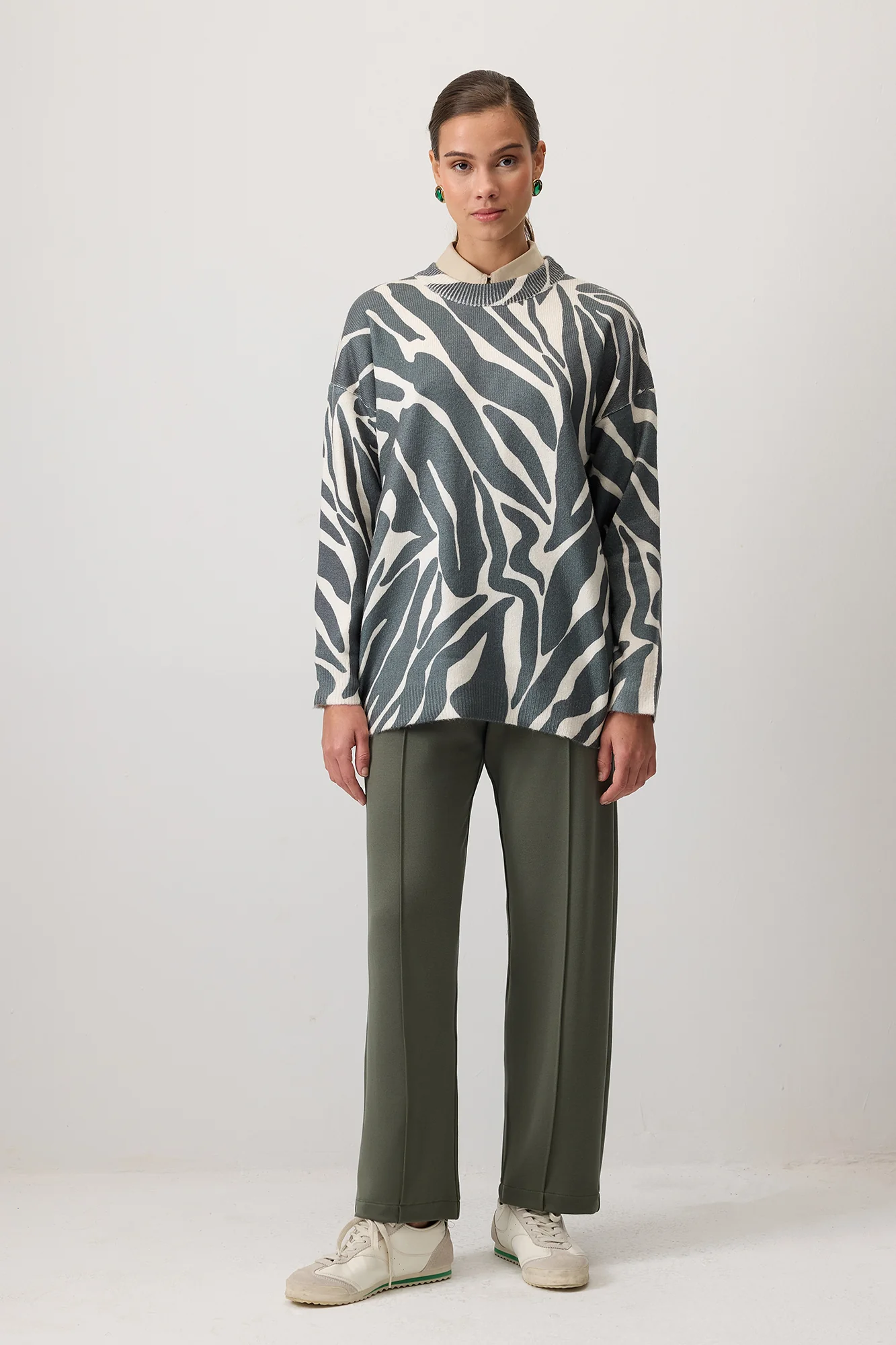 PATTERNED KNIT TUNIC - Image 2
