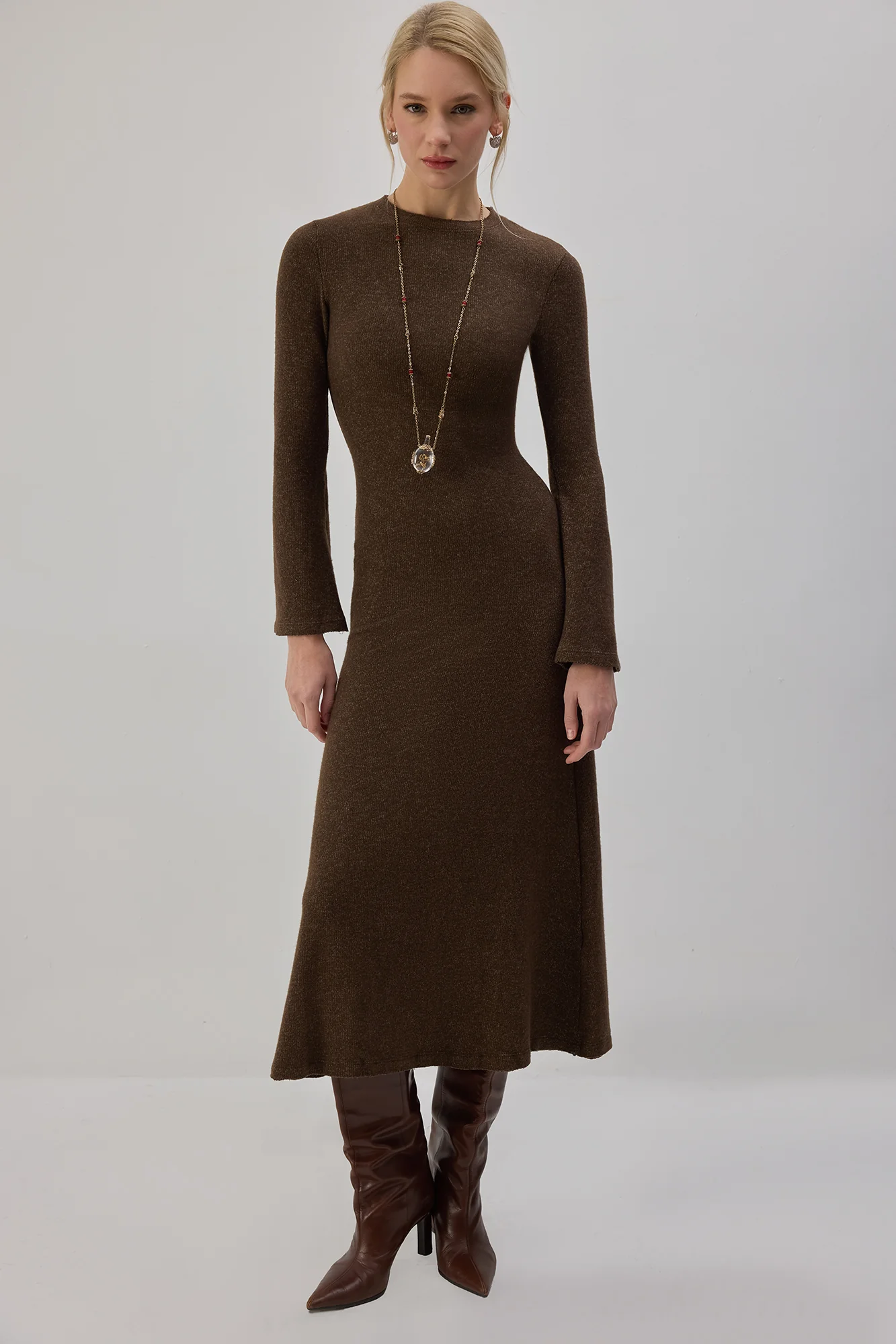 MAXI KNITTED DRESS