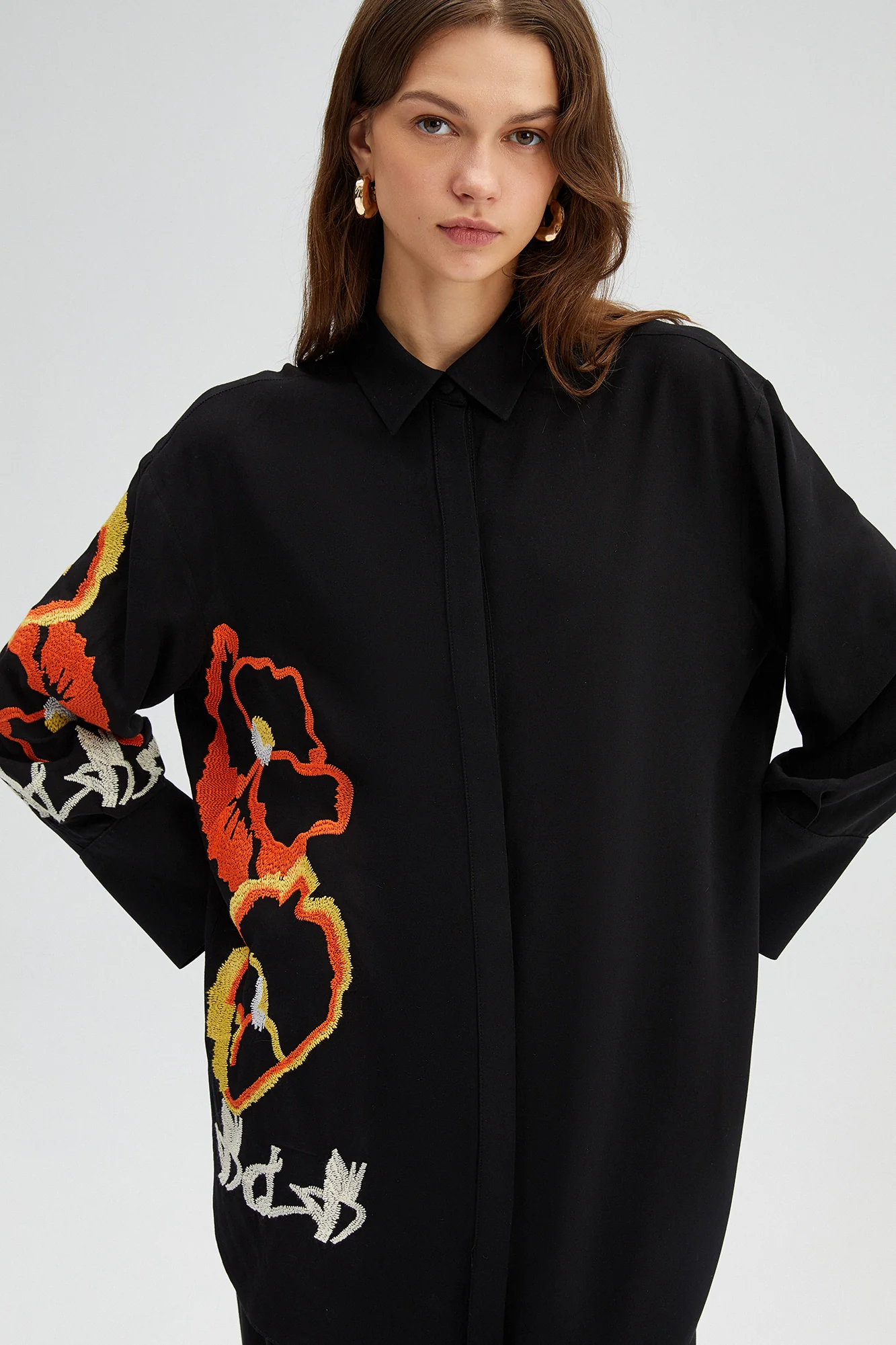 EMBROIDERED VISCONE SHIRT - Image 3