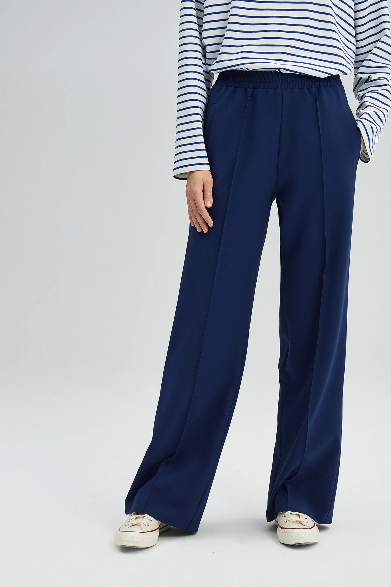 RIBBED CREPE TROUSERS - Image 2