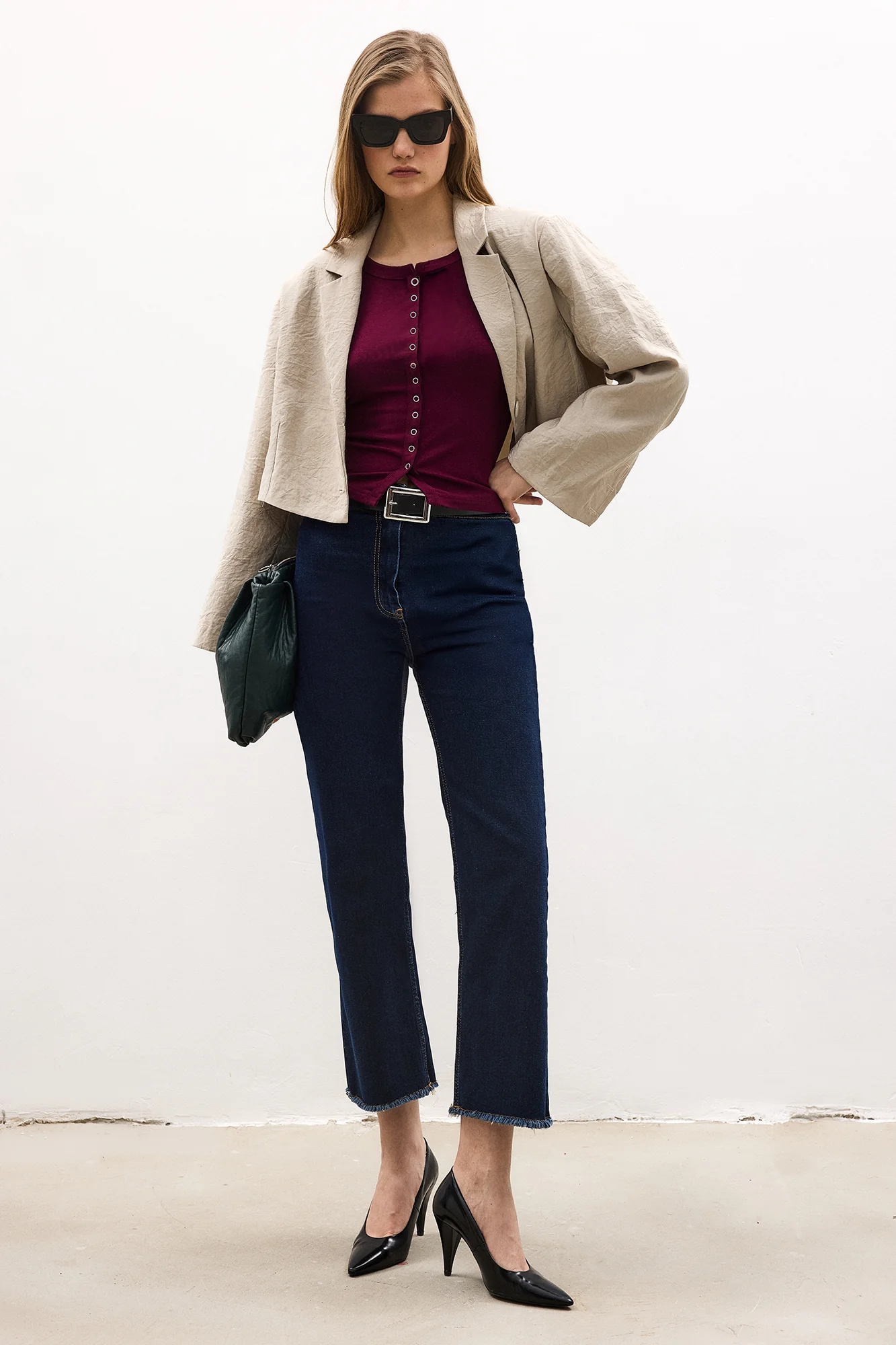 FRONT SNAP-BUTTON LONG-SLEEVED BODYSUIT - Image 2